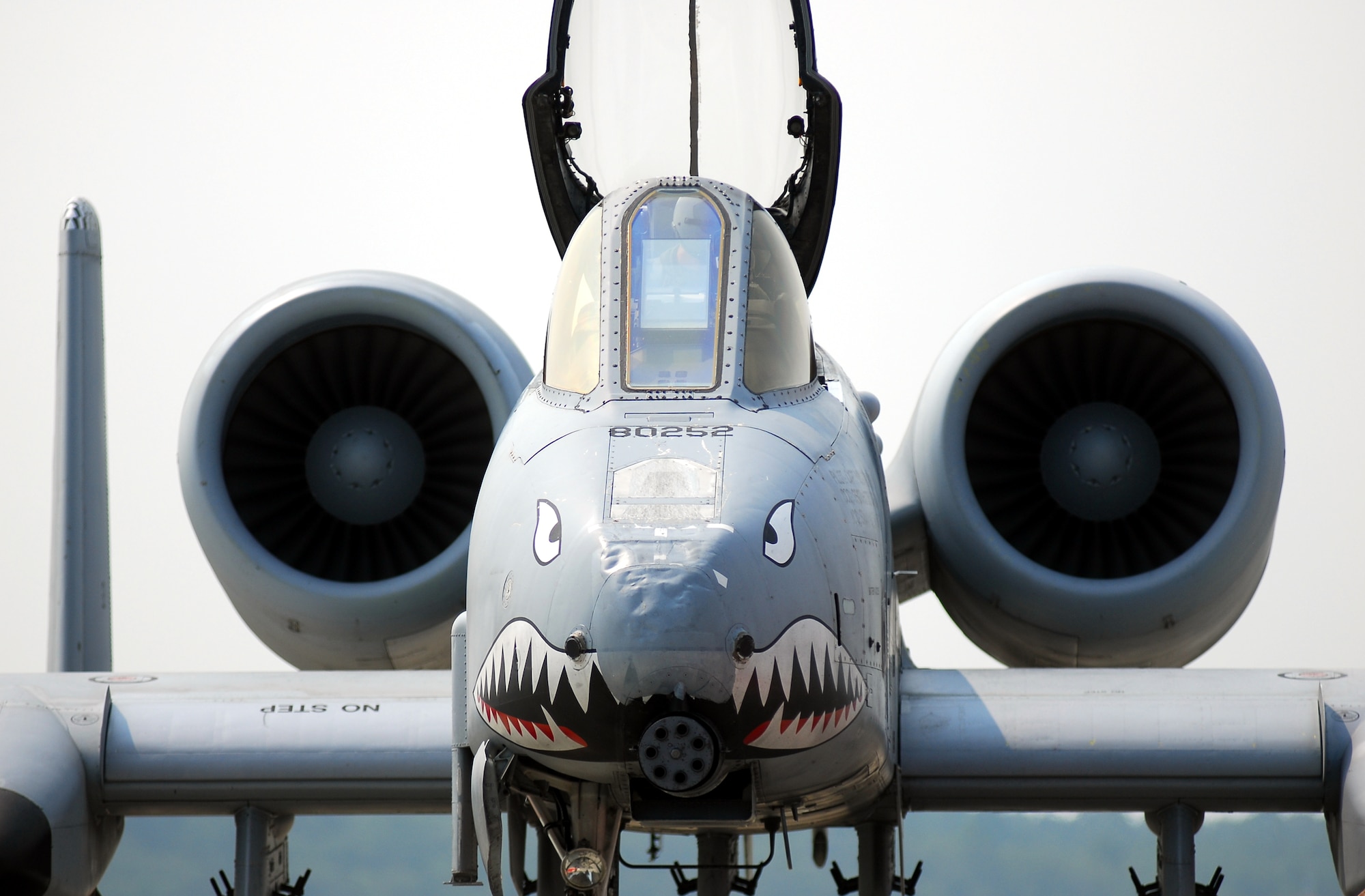 Moody Air Force Base’s first A-10C Thunderbolt II sits on the ramp after its arrival Aug. 7.  This aircraft is the first of approximately 50 upgraded A-10Cs moving to the base as a part of force realignment. The move is expected to be complete in early spring 2008. The upgrades enable the A-10C to deliver the Air Force's latest generation of precision guided munitions and improve the A-10's communications capabilities, allowing the aircraft to share detailed information with ground-based war fighters. (U.S. Air Force photo by Tech. Sgt. Parker Gyokeres)
