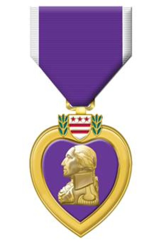 Purple Heart.  Illustrated by Virginia Reyes of the Air Force News Agency. This image is 4x8 inches @ 200 ppi.  The original Purple Heart, designated as the Badge of Military Merit, was established by Gen. George Washington by order from his headquarters at Newburgh, N. Y., Aug. 7, 1782.  Records indicate that the Purple Heart was awarded only three times during the Revolutionary War and was not awarded again until it was revived on Washington's 200th birthday, Feb. 22, 1932.  Use of the Purple Heart for meritorious service was discontinued on Dec. 3, 1942 when the Legion of Merit was created.