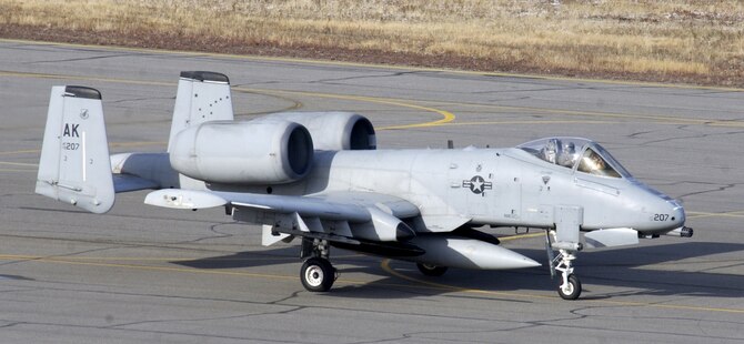 EIELSON AIR FORCE BASE, Alaska--Through the years, the unit has flown several different types of aircraft, from their GQ coded P-51 Mustangs and P-47 Thunderbolts during WW II, to their Myrtle Beach tail-coded F-100 Huns and A-7 Corsair IIs during Vietnam, to their Alaska tail-coded A/OA-10 Warthawgs for the last 30 years (pictured above). (file photo)  