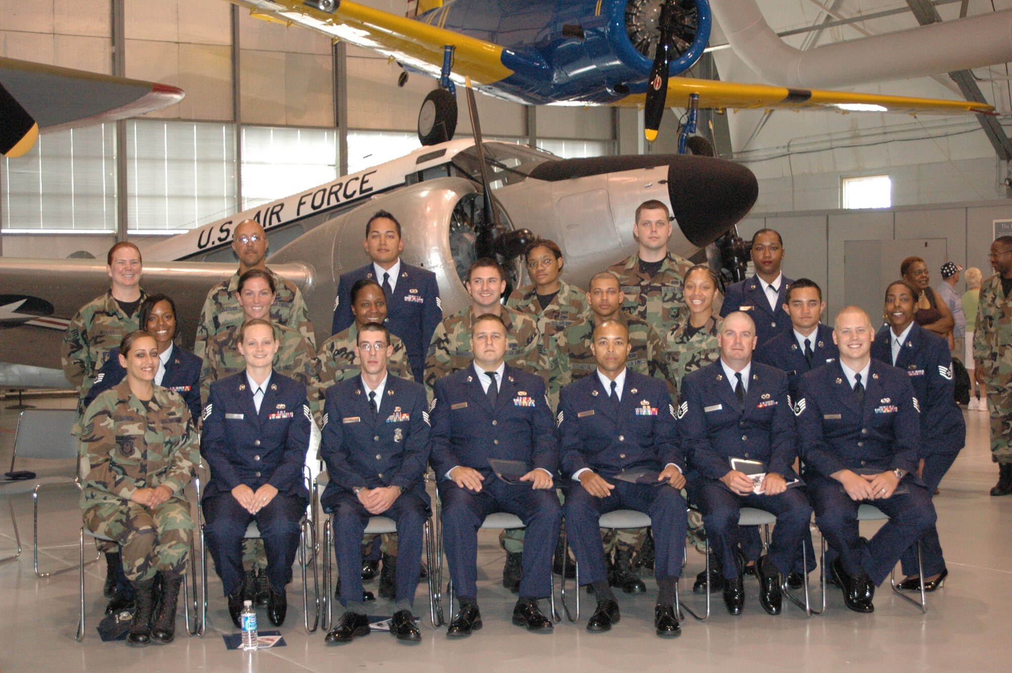 DOVER AIR FORCE BASE, Del. -- Twenty-five noncommissioned officers were inducted at the fourth annual 512th Airlift Wing NCO Induction Ceremony Aug 5 at the Air Mobility Command Museum here. (U.S. Air Force photo/Senior Airman Andria J. Allmond)
