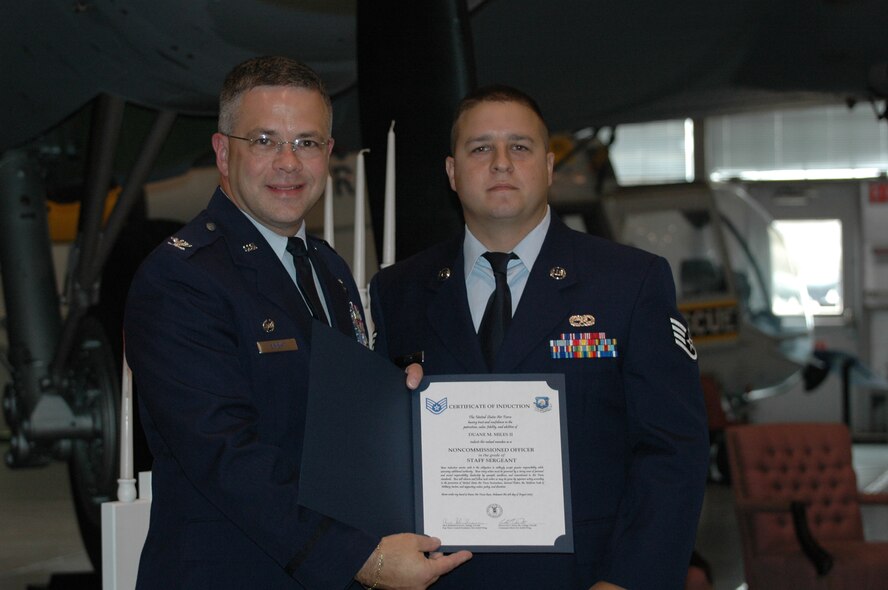 DOVER AIR FORCE BASE, Del. -- NCO Induction Ceremony- Aug. 5, 2007 (U.S. Air Force photo/Senior Airman Andria J. Allmond)