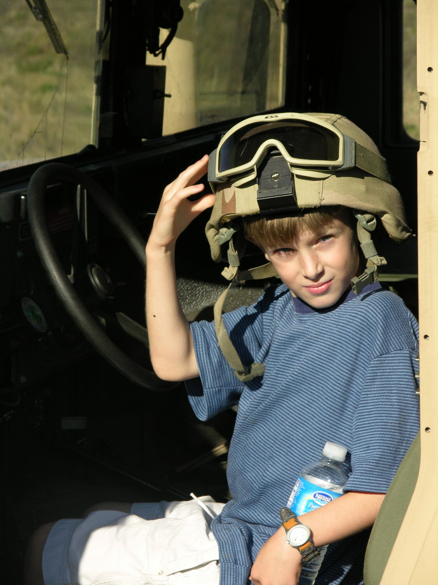 SEYMOUYR JOHNSON AIR FORCE BASE, N.C. --  During Air Mobility Command's Rodeo 2007 members of the family were able to tour the different equipment and airplanes.