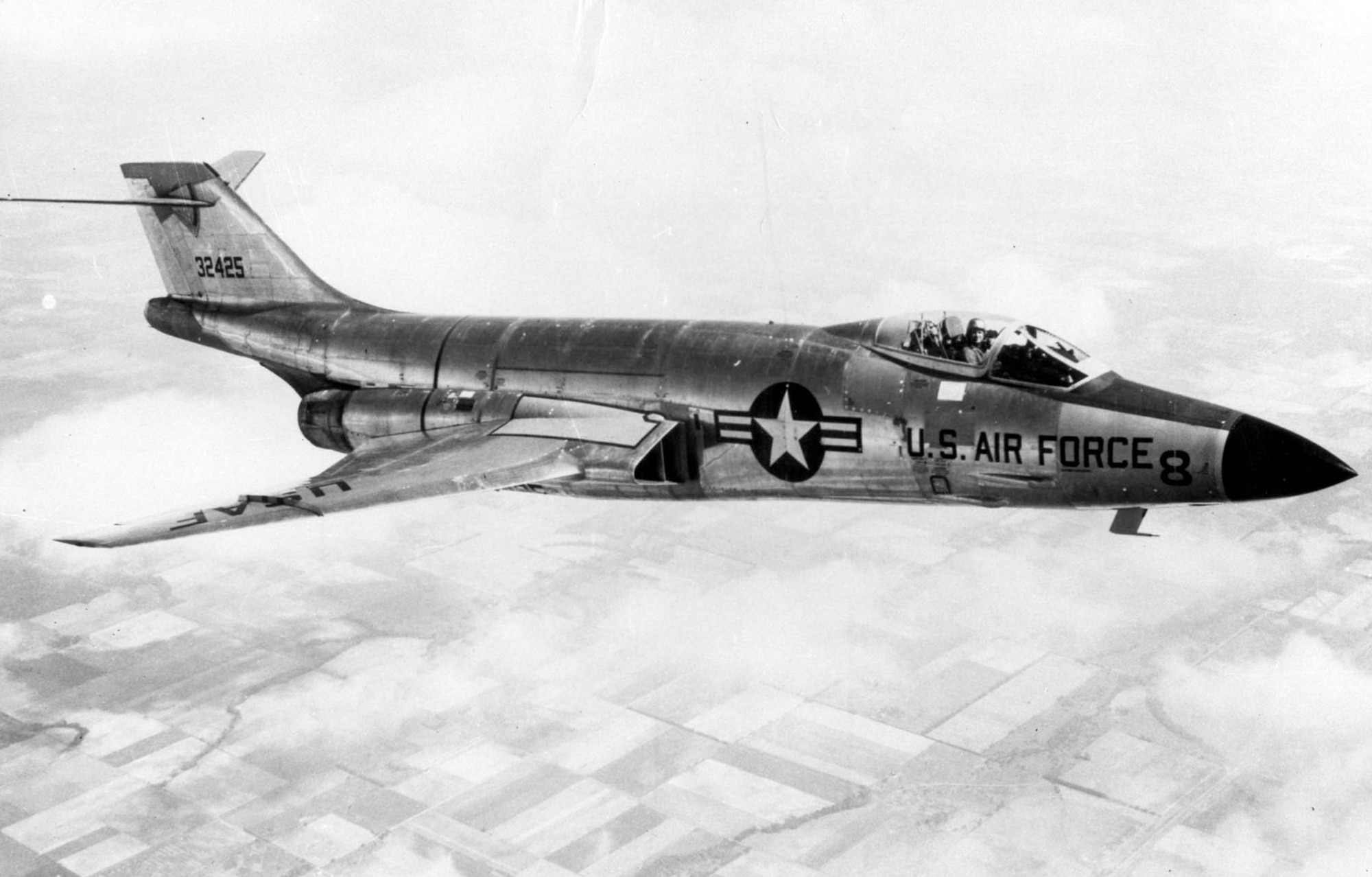 McDonnell F-101A (S/N 53-2425) from Bergstrom Air Force Base, Texas. (U.S. Air Force photo)