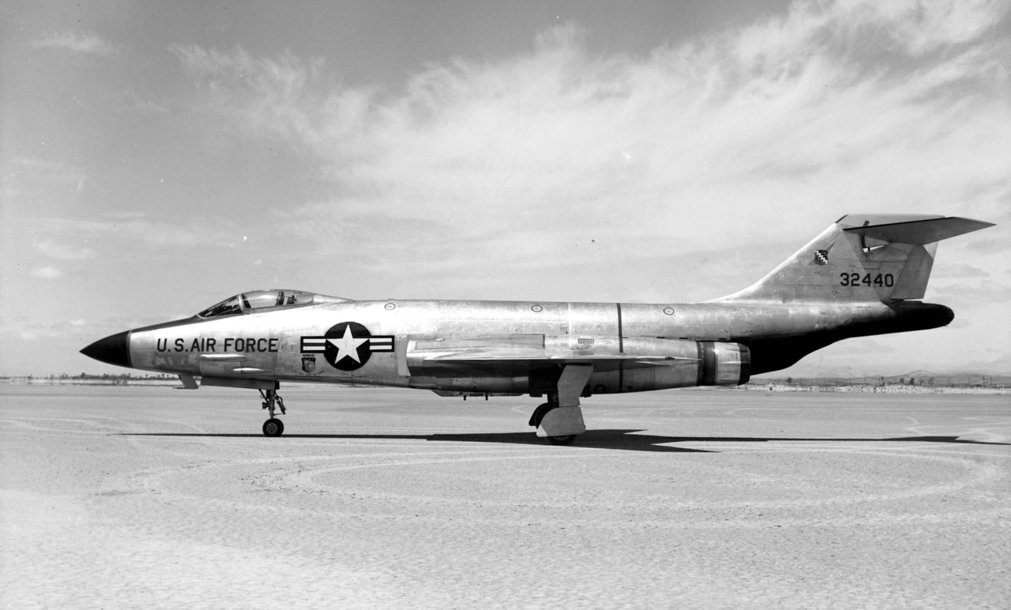 McDonnell F-101A (S/N 53-2440) at Edwards Air Force Base, Calif. (U.S. Air Force photo)