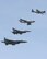 SHAW AIR FORCE BASE, S.C. -- The Viper East Demonstration Team F-16 performs a Heritage Flight with a F-15, F-86 and P-51.  2007 Season.  (Courtesy photo)