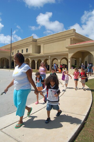 ANDERSEN AIR FORCE BASE, Guam - School begins Aug. 27, 2007. The 36th Wing Safety office suggests that parents talk to their children - before school begins - about being safe while traveling to and from school. (Photo by Airman 1st Class Carissa Morgan\36th Wing Public Affairs)