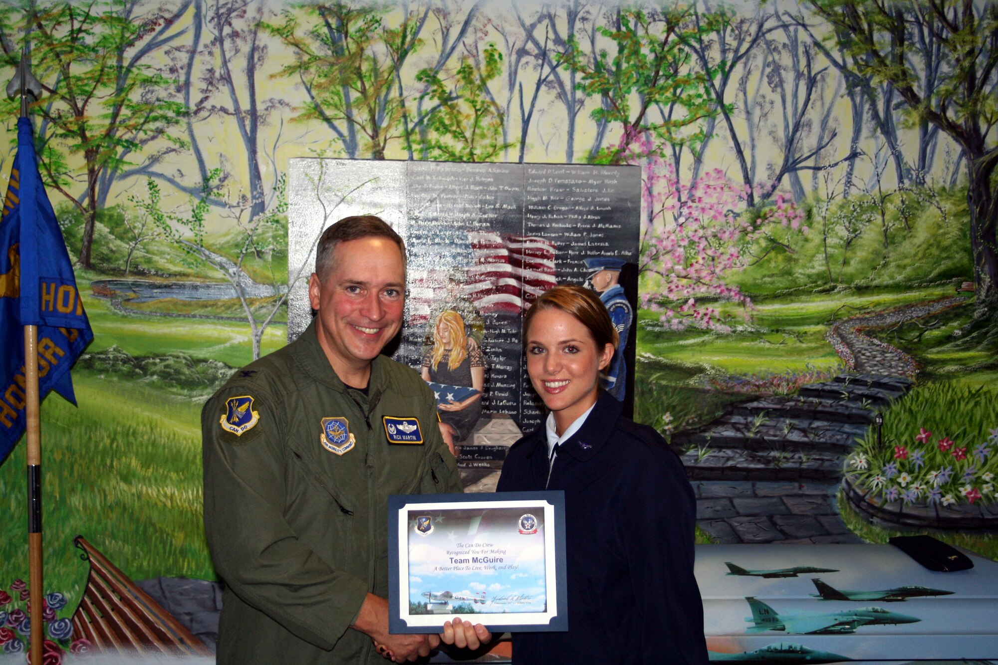 The Can Do Crew would like to recognize Airman Amber Hewetson, 305th Logistics Readiness Squadron. Airman Hewetson hit the ground running since arriving at McGuire in May.  She immediately made a profound impact on her fellow troops in the shop with her incredible initiative and work ethic. Her “full throttle” attitude is second to none! Within her first week, she volunteered for numerous retirement ceremonies and fundraisers inside and out of her squadron. Furthermore, she volunteered to be the LRS representative for the Honor Guard, where she has continued to impress her peers. She has already been instrumental to the success of 28 details, traveling more than 4,500 miles in the process. Airman Hewetson is a fine addition to Team McGuire with a bright future ahead of her and is a true epitome of the Can Do spirit!

Be aware that the “Can Do Crew” is everywhere, looking for outstanding service.  They covertly seek members of Team McGuire who make a difference, identifying and recognizing only the best!  Remember, the strongest asset of Team McGuire is its people; you are what makes McGuire a better place to live, work and play!

