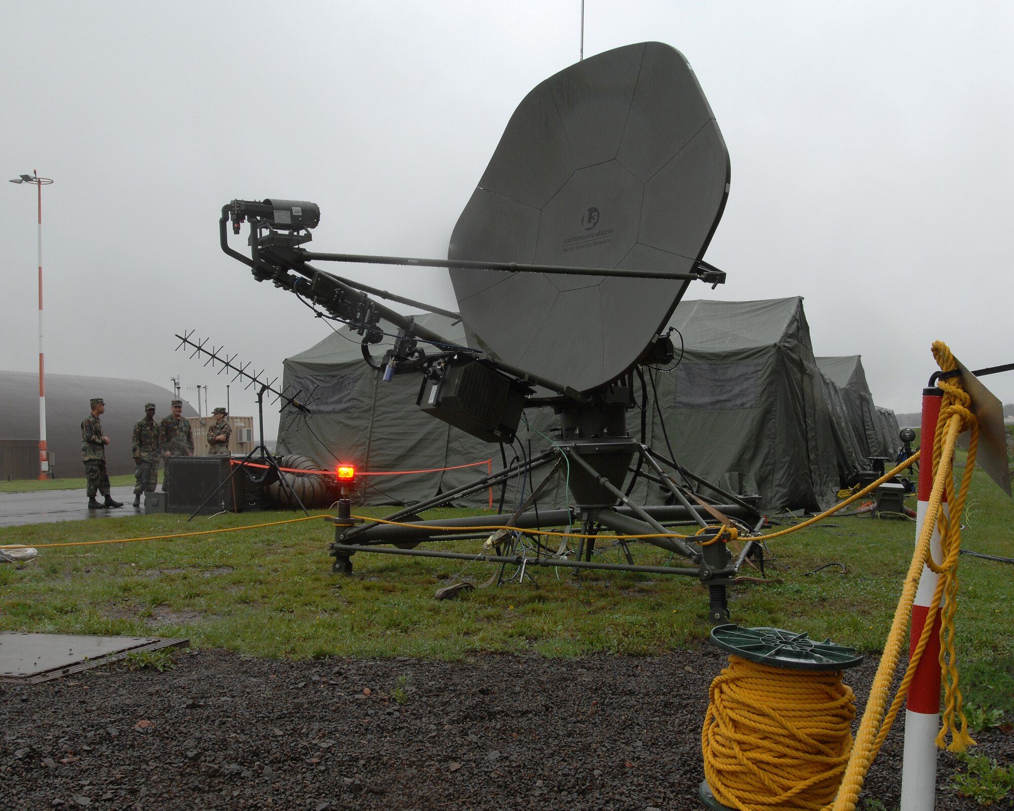 1st Combat Communication Squadron Airmen called Camp Fasnacht home for two weeks during Exercise Healthy Star, a field training exercise at Ramstein Air Base Germany. Healthy Star helps to prepare combat communications Airmen for deployed situations.   (U.S. Air Force photo/Airman 1st Class Kenny Holston)