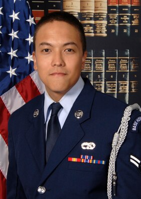 Honor Guard Category, Airman 1st Class Elizer Candelaria, 22nd Logistics Readiness Squadron.