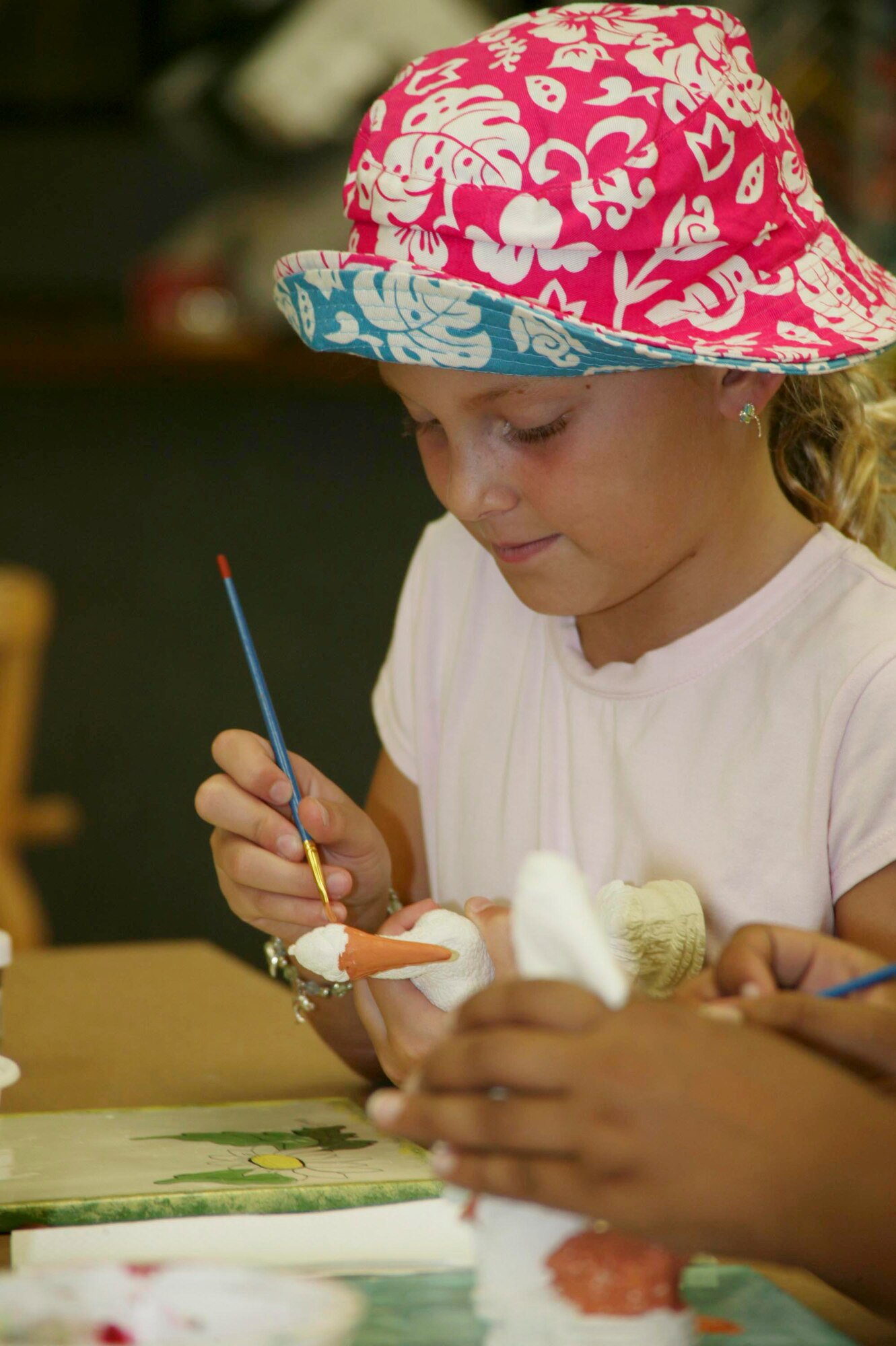 Photo of a child making crafts