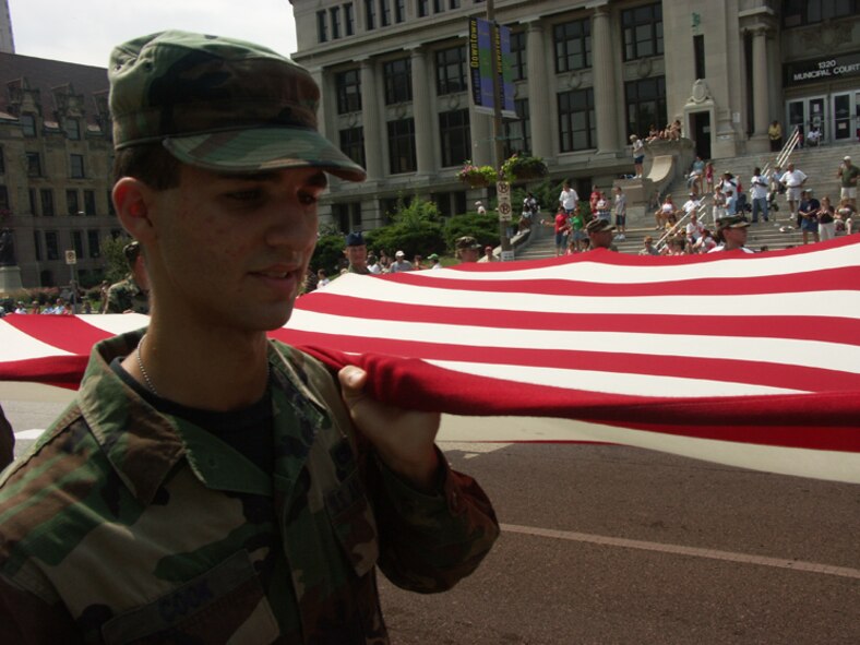 932nd Airlift Wing marches