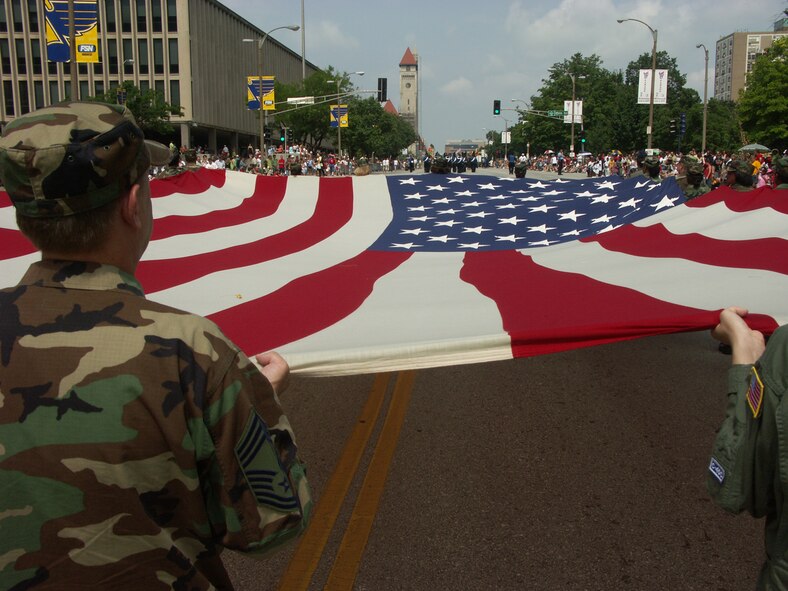 932nd Airlift Wing marches