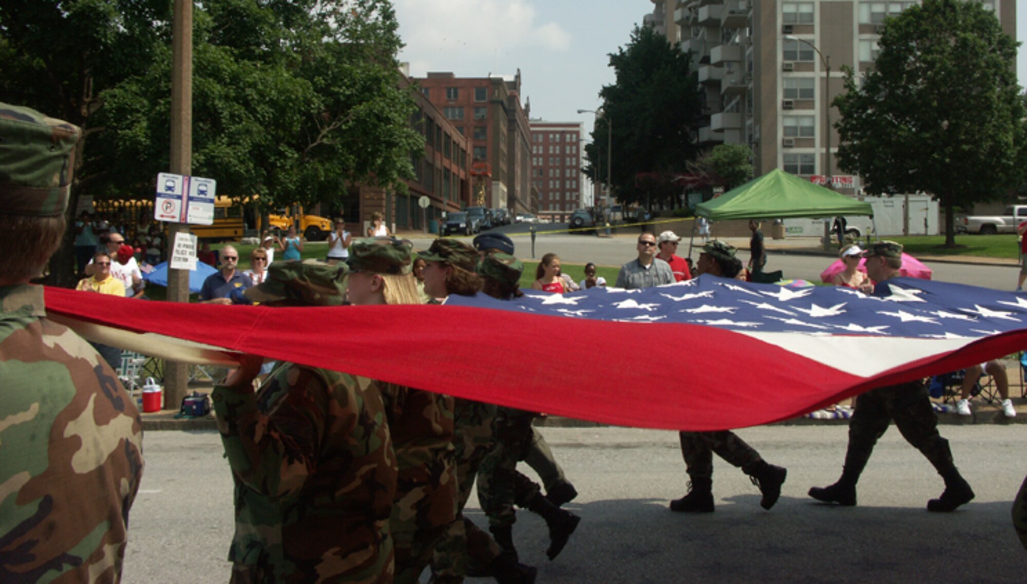 932nd Airlift Wing marches