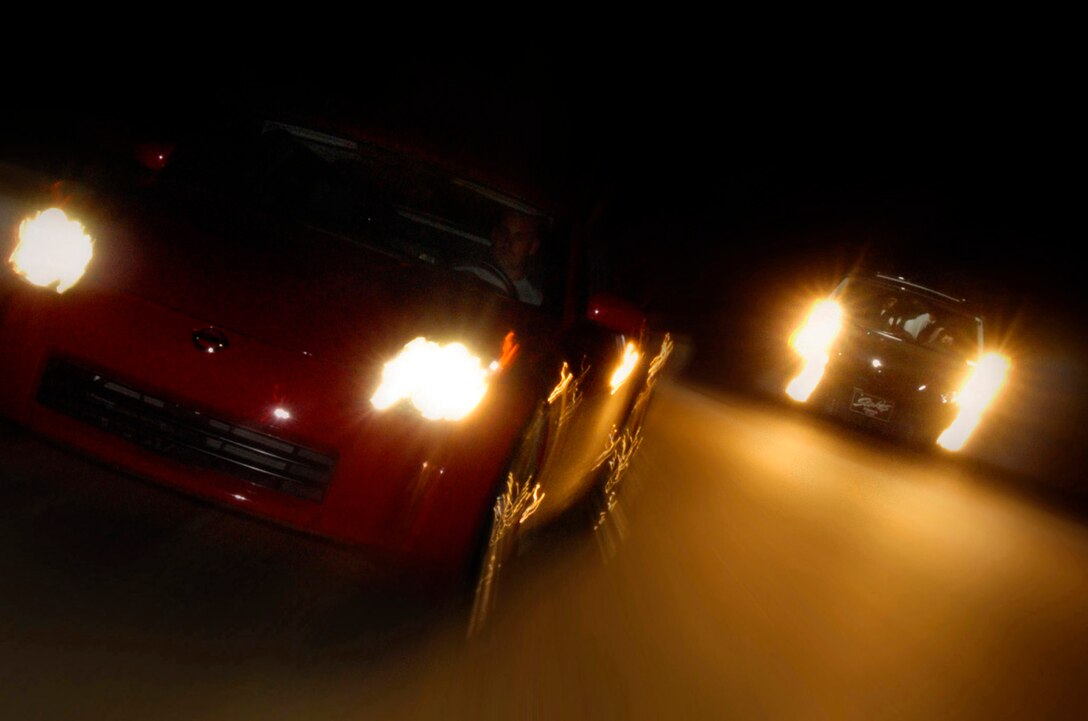 If convicted of street racing or aiding and abetting a street race, you can be imprisoned for up to six months (or much longer if you cause injuries or death) and heavily fined. (photo by Staff Sgt. Jacob Bailey)