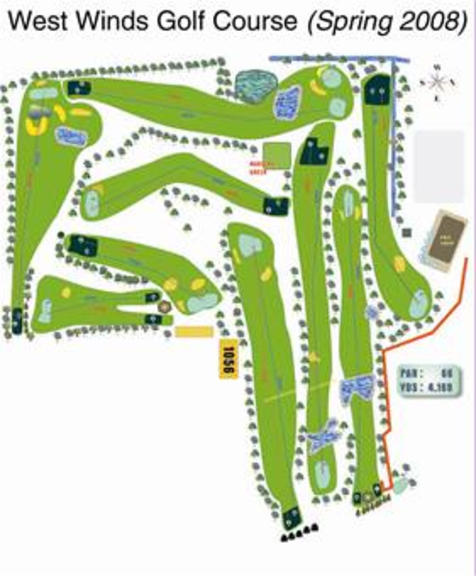 The West Winds Golf Course at Kunsan Air Base, South Korea after being re-designed. Completion of re-designed course scheduled for spring 2008. (U.S. Air Force graphic/8th Services Squadron)