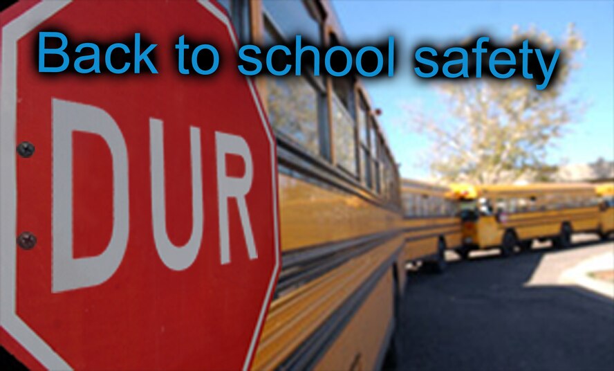 Very soon, Incirlik’s streets will be filled with children and buses heading off for the first day of school. Officials at the 39th Air Base Wing safety office want to ensure all students set off and return from class safe and sound. (U. S. Air Force graphic by Airman 1st Class Timothy A. Taylor)