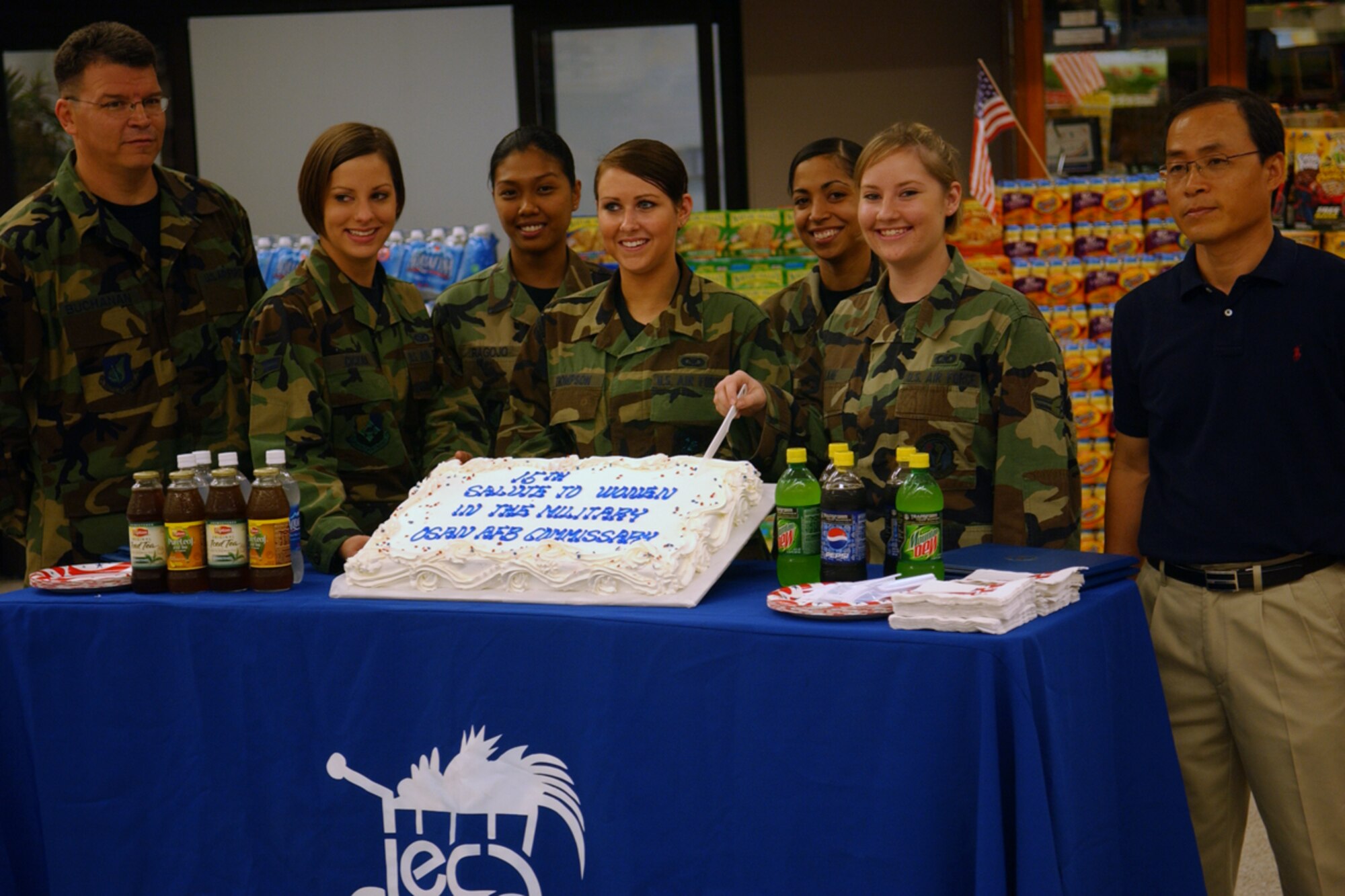 OSAN AIR BASE, Republic of Korea -- Team Osan and the Defense Commissary
Agency honor five female Airmen as part of the 14th annual Women in the
Military program.  The program pays tribute to the contributions women have
made, and continue to make, in today's military.  The five Airmen were
chosen from Osan's Junior Enlisted Council and were presented a certificate
of appreciation, as well as a $25 gift certificate to the base commissary.
(U.S. Air Force photo by Staff Sgt. Christopher Marasky)
