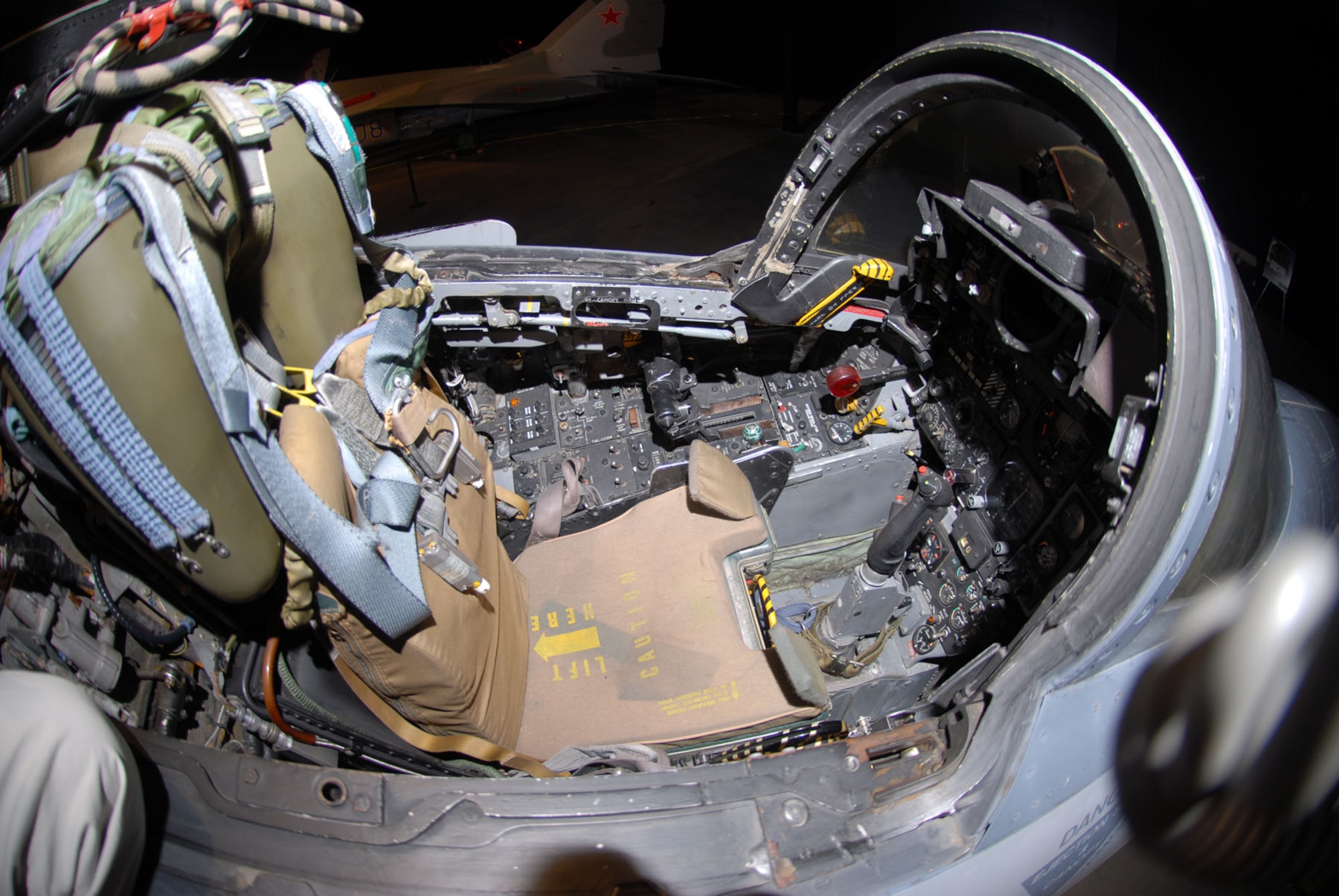 DAYTON, Ohio -- McDonnell Douglas F-4G Wild Weasel cockpit at the National Museum of the United States Air Force. (U.S. Air Force photo)