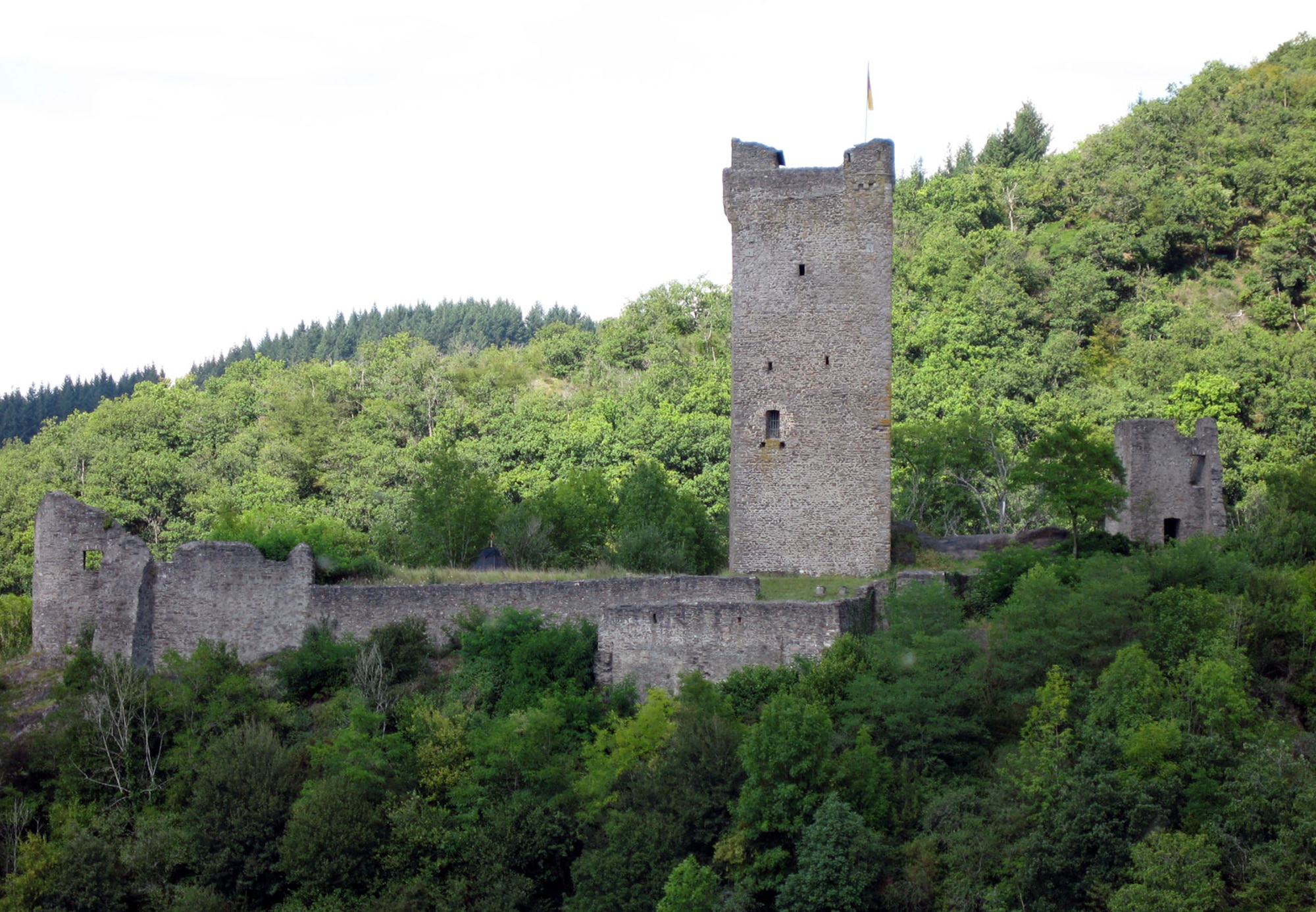 SPANGDAHLEM AIR BASE, Germany – Festival visitors were able to explore castle ruins which were the backdrop for the historical Manderscheid Jousting Festival spectacle Aug. 25 – 26. (U.S. Air Force photo/Staff Sgt. Tammie Moore)