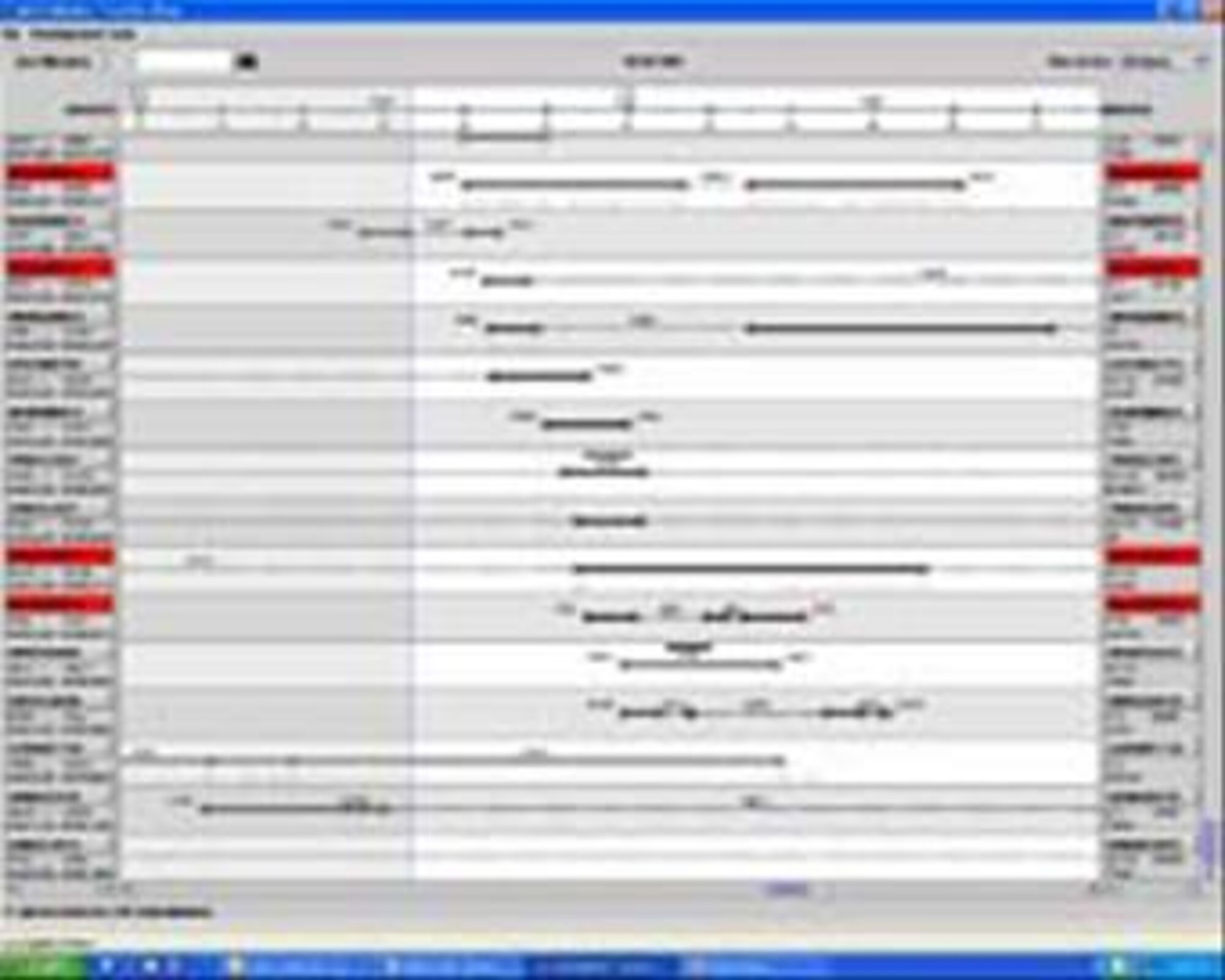 Multimission timeline view