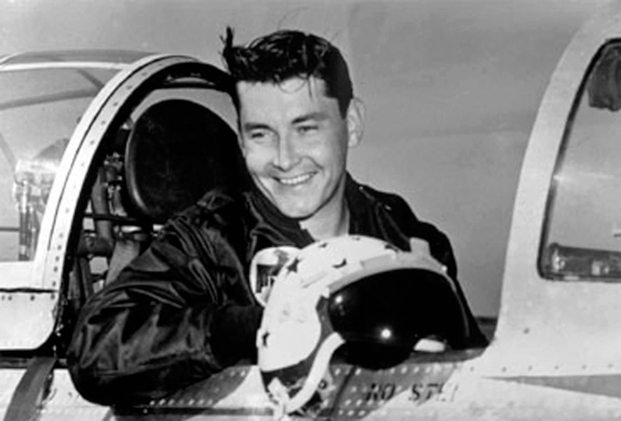 After proving his flying skill in Korea as a flight commander, Gen. Wilbur "Bill" Creech began flying F-84s with the U.S. Air Force Demonstration Squadron, the Thunderbirds, in 1953. He later commanded United States Air Forces in Europe's Skyblazers team. (Courtesy photo)