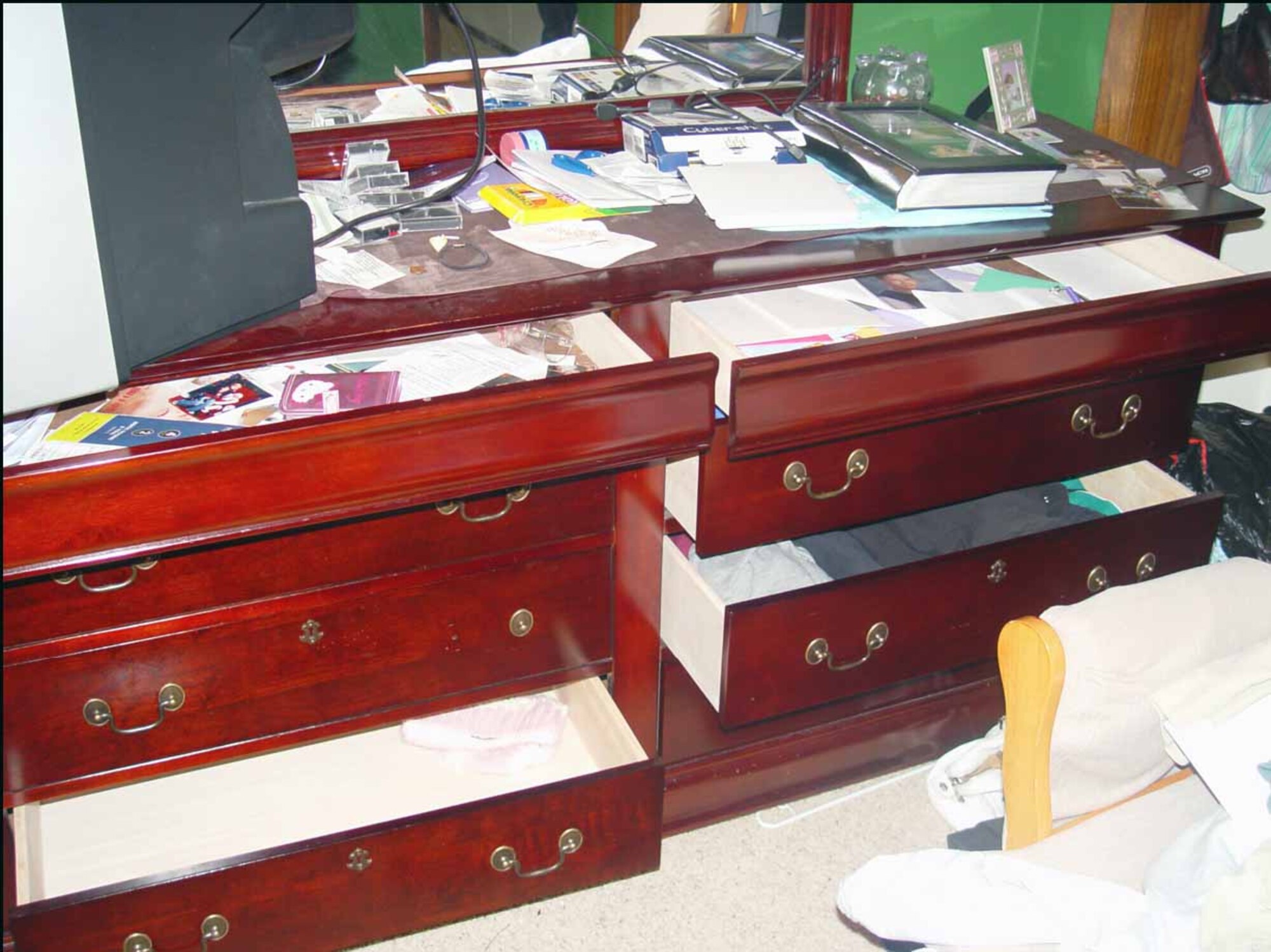 The above crime scene could be your on-base residence this holiday season. Statistics show that theft of personal property increases during the holidays. (Courtesy photo) 