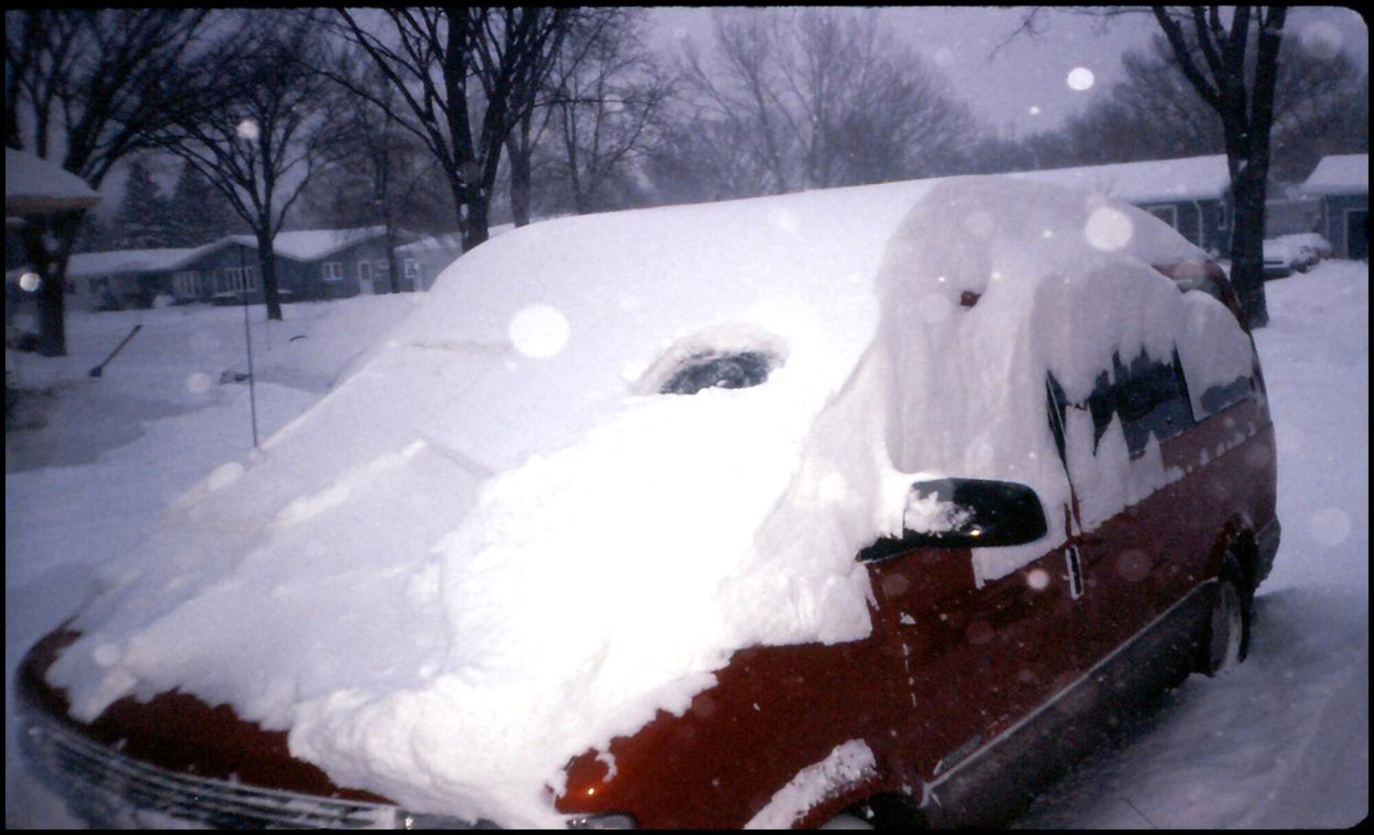 MINOT AIR FORCE BASE, N.D. -- "Peephole" driving leads to many deaths each year. (courtesy photo)