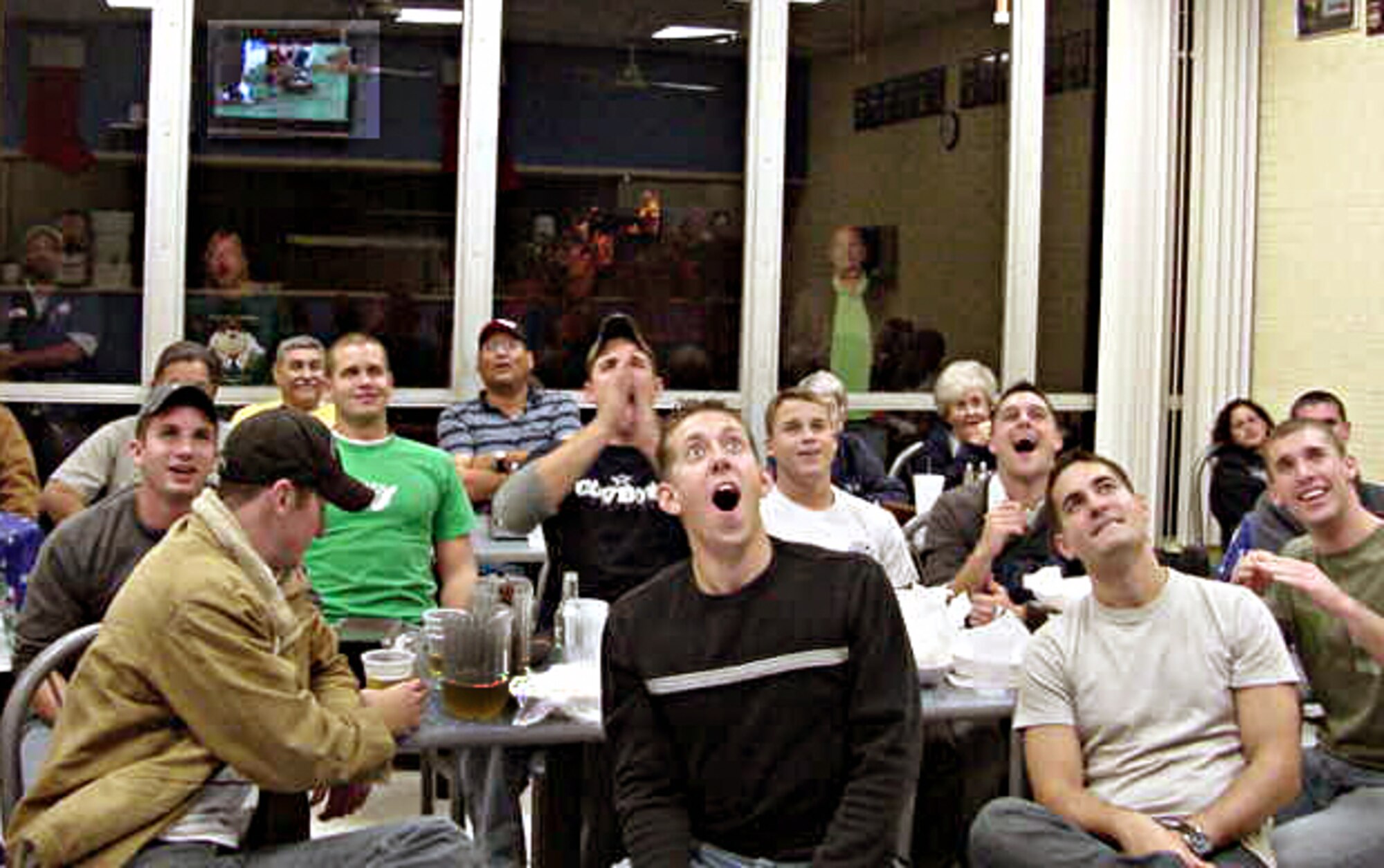 LAUGHLIN AIR FORCE BASE, Texas -- Laughlin members enjoy watching their favorite football teams play at Cactus Lanes recently. Cactus Lanes opens its doors for any pro-football games with meal and drink specials to help costumers to enjoy their time.