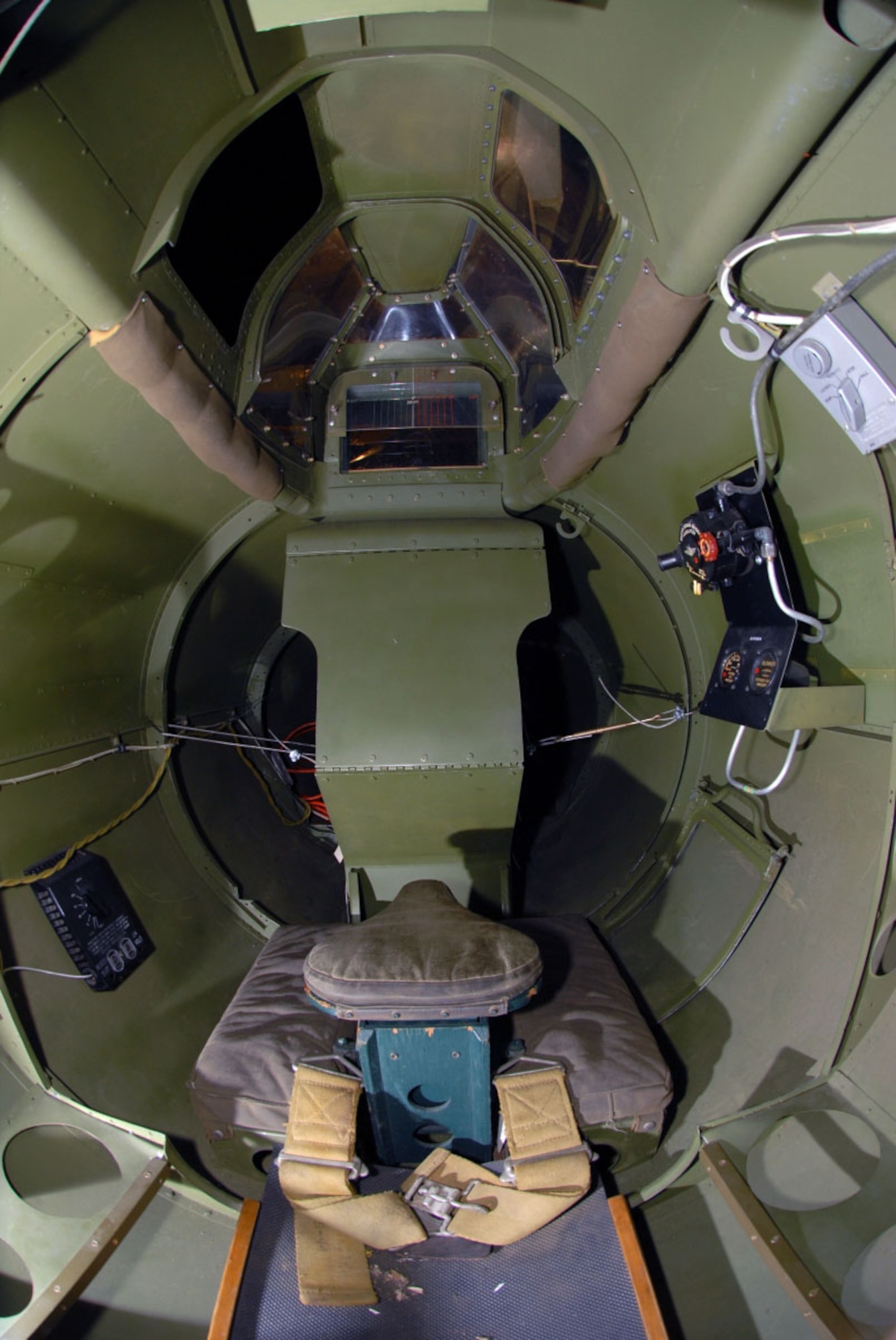 DAYTON, Ohio -- Rear gunner position in the Boeing B-17G "Shoo Shoo Shoo Baby" at the National Museum of the United States Air Force. (U.S. Air Force photo)