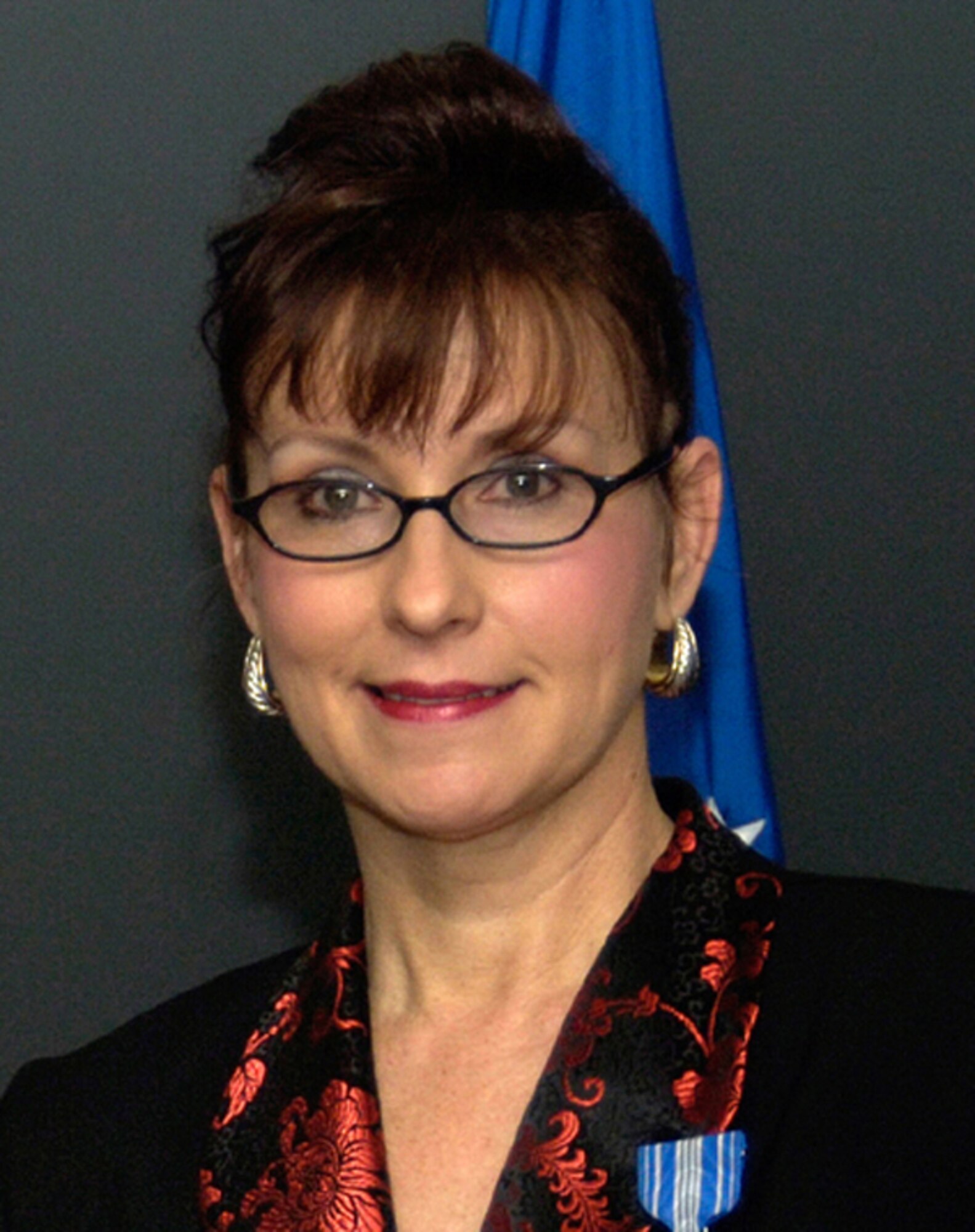 HANSCOM AFB, Mass. -- Janet Larsen, a management analyst in the 66th Mission Support Squadron’s Manpower and Organization Flight, was selected as the Air Force winner in the “installation senior civilian category,” and is the recipient of the Air Force Senior Civilian Manpower Professional Excellence Award for 2007. (U.S. Air Force courtesy photo)