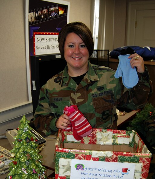 The Rising Six is sponsoring a Hat and Glove tree for a women's shelter. 

The organization, made up of Airmen who are rising in rank with six stripes or more, is asking for donations of new hats, gloves and scarves for both adults and children. 

The Hat and Glove tree is set up in the bay of Bldg 3652. A box has also been placed in the entryway of Bldg 450 for donations. These important clothes for winter will be delivered in person by a proud representative after the January Unit Training Assembly (January 5th and 6th). As a reminder, be prepared for mandatory assembly during the change of command on Sunday. 

If you have any other questions about this special Rising Six project, please get with one of the wing representatives.