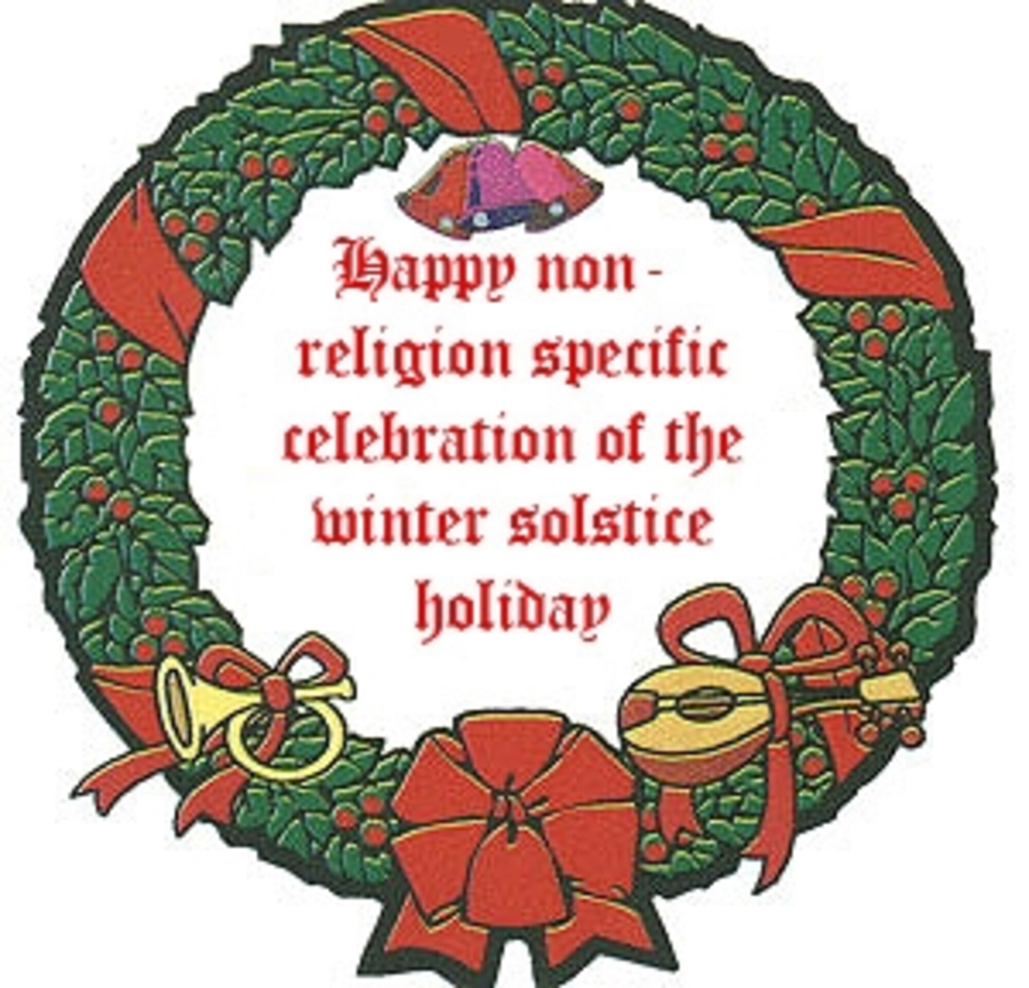 Political correctness to the extreme. During the holidays, it is actually OK to celebrate your particular religious belief. 
