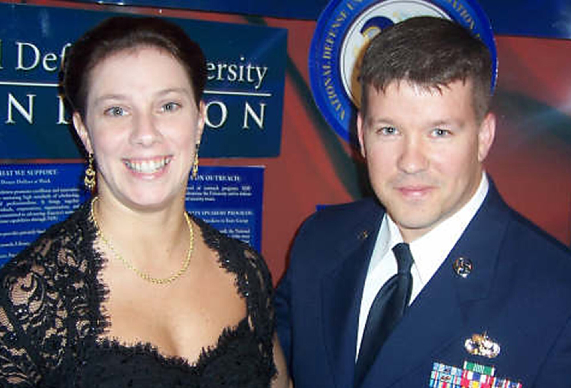 Staff Sgt. William H. McCoy and his wife, Christine, at the Nov. 16 American Patriot Award gala in Washington, D.C. (Courtesy photo)