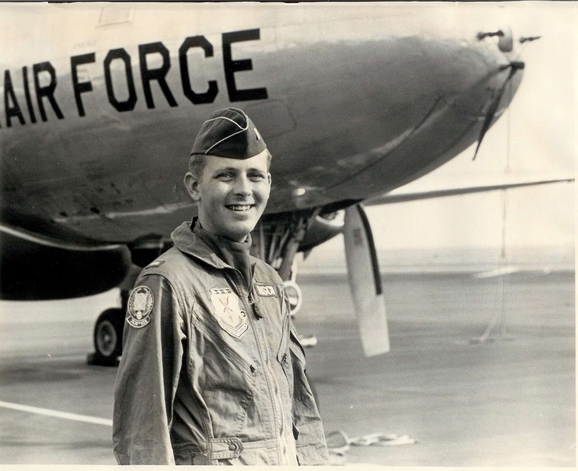 MOUNTAIN HOME AIR FORCE BASE, Idaho -- Capt. Stephen A. Rusch poses in front of an F-4E Phantom II aircraft. Captain Rusch served as a weapons system officer during the Vietnam War. He was assigned to the 366th Tactical Fighter Wing’s 4th Tactical Fighter Squadron at Da Nang, Republic of Vietnam, when his plane went down during a combat mission. His remains were identified on Nov. 27, and he was returned home for burial on Nov. 30. (Courtesy photo)