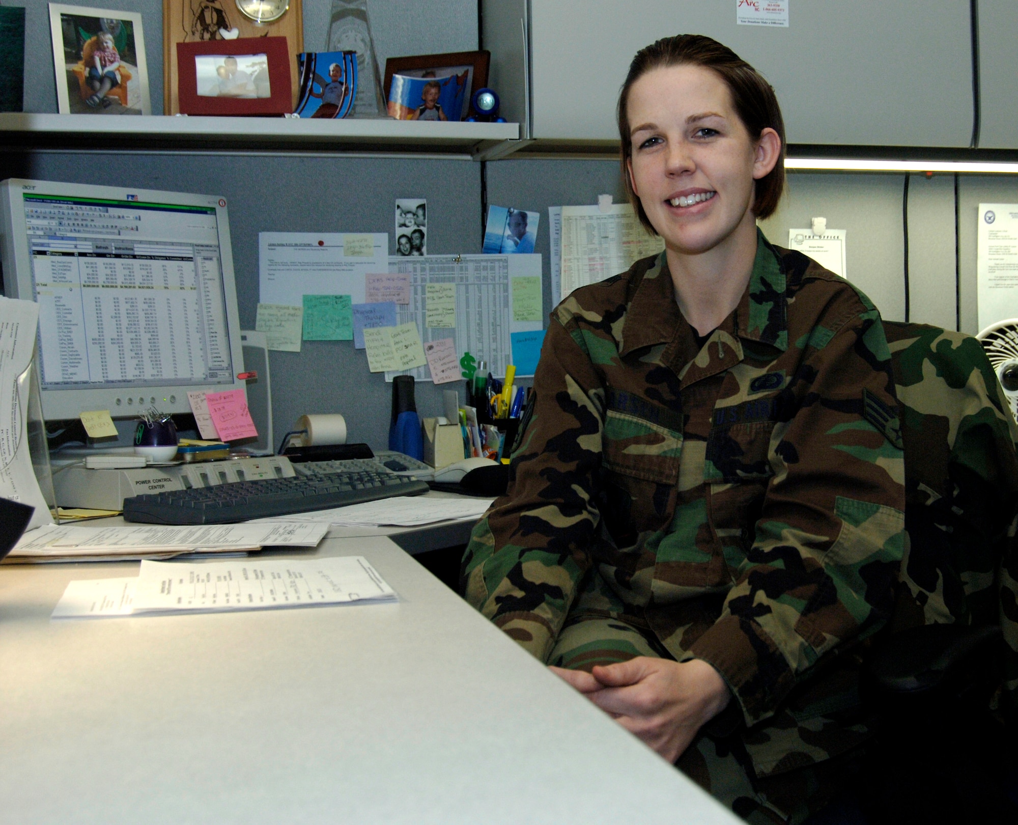 MOUNTAIN HOME AIR FORCE BASE, Idaho -- Senior Airman Ashley B. Larsen is a financial analyst with the 366th Comptroller Squadron. (U.S. Air Force photo/ Staff Sgt. Rodney D. Ivey) 