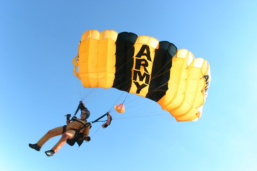 In September, Senior Airman Michael LaRoche, an aircraft electrical and environmental systems maintainer with the 437th Aircraft Maintenance Squadron, attended the eight-week U.S. Army Parachute Team Assessment and Selection at Fort Bragg, N.C. (Courtesy photo)