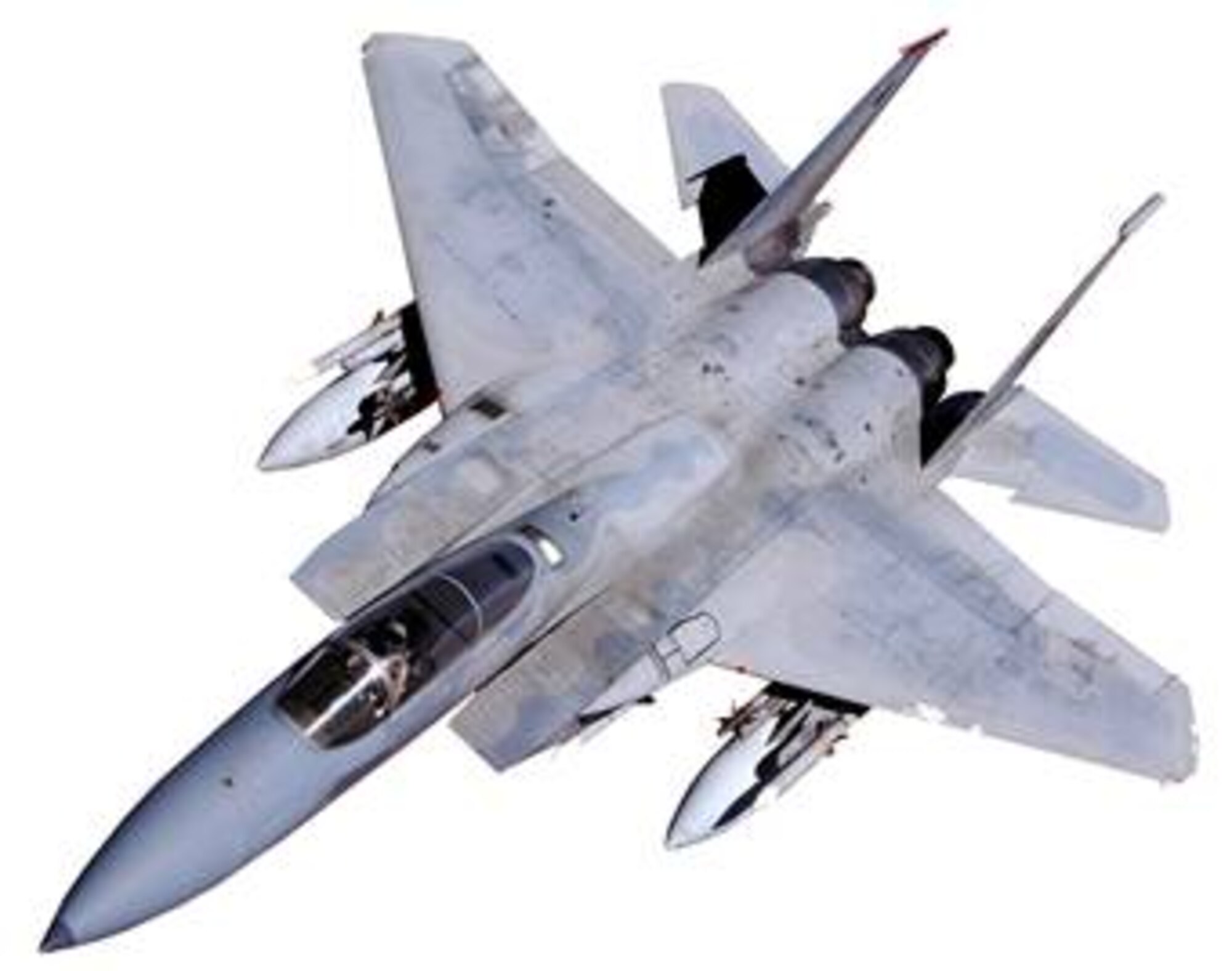 A F-15 Eagle similar to the one in this photo, crashed approximately 42 nautical miles west of Arch Cape, Ore., in the Pacific Ocean. The suspected cause was the pilot‘s spatial disorientation during an air combat training mission. (USAF file photo)