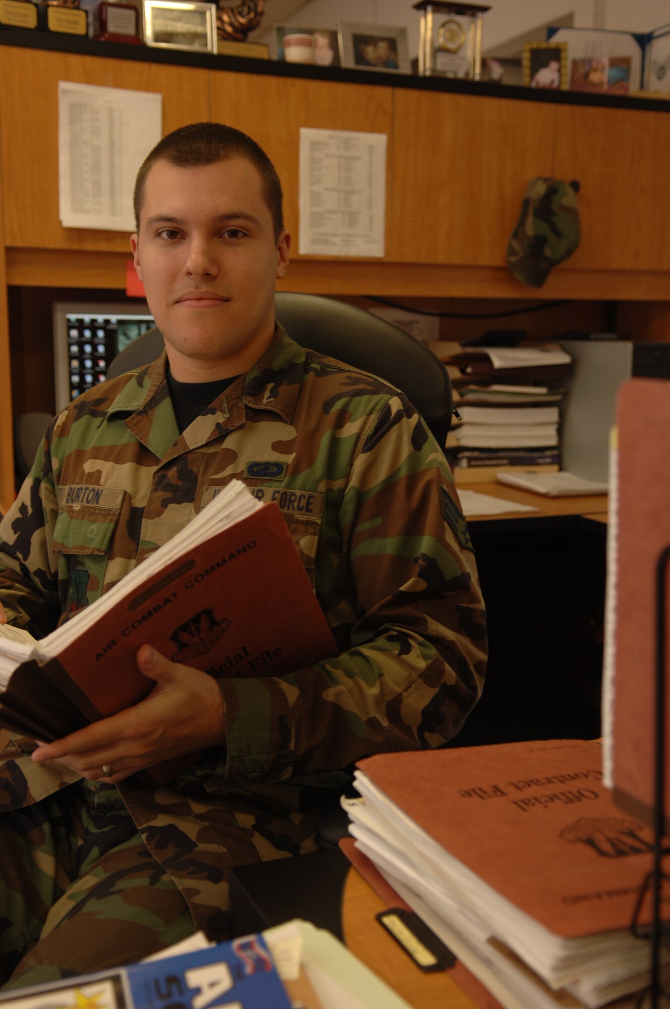 Senior Airman Eric Burton is warrior of the week