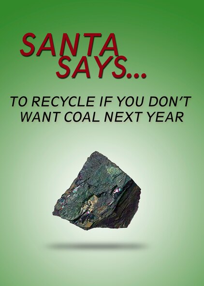 MOODY AIR FORCE BASE, Ga. – Photo illustration for recycling holiday gift wrap, trees, and boxes. (U.S. Air Force photo illustration by Airman 1st Class Brittany Barker)