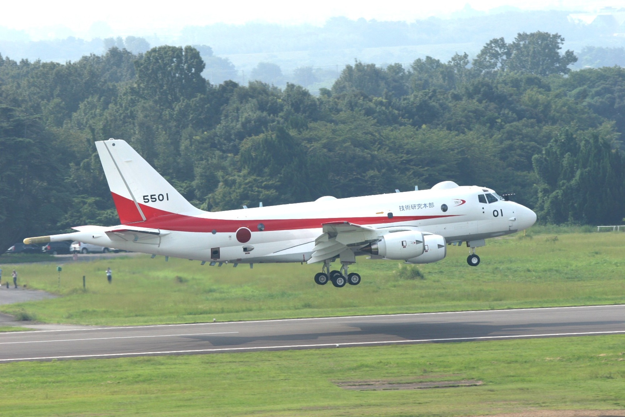 On Sept. 28, the XP-1 maritime patrol aircraft conducted its maiden flight from Gifu Air Base, Japan. The test pilot said the aircraft was very stable and the aircraft and engines performed very well. (Photo provided)