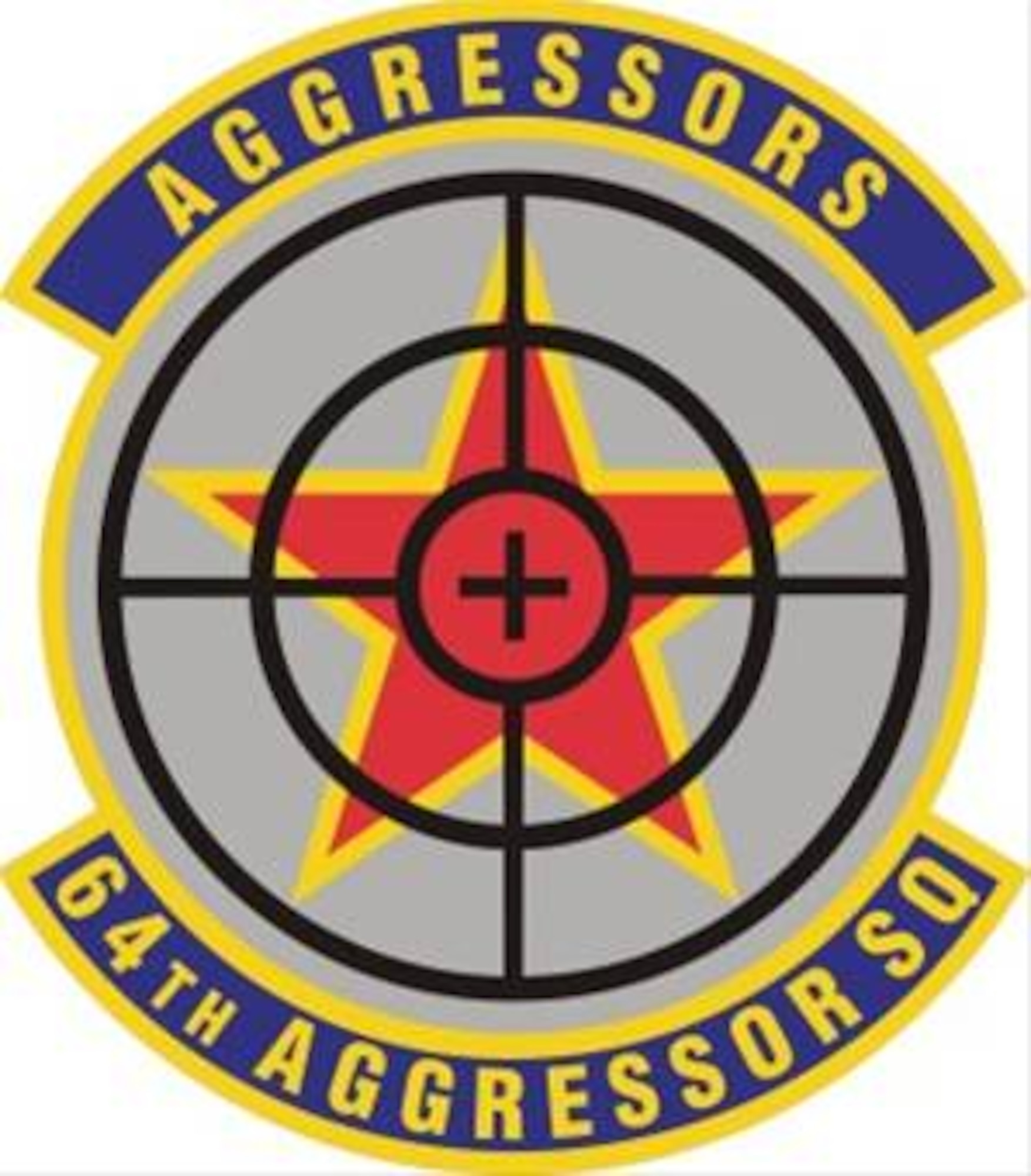 64th Aggressor Squadron Patch Color PVC – Bomber Patches