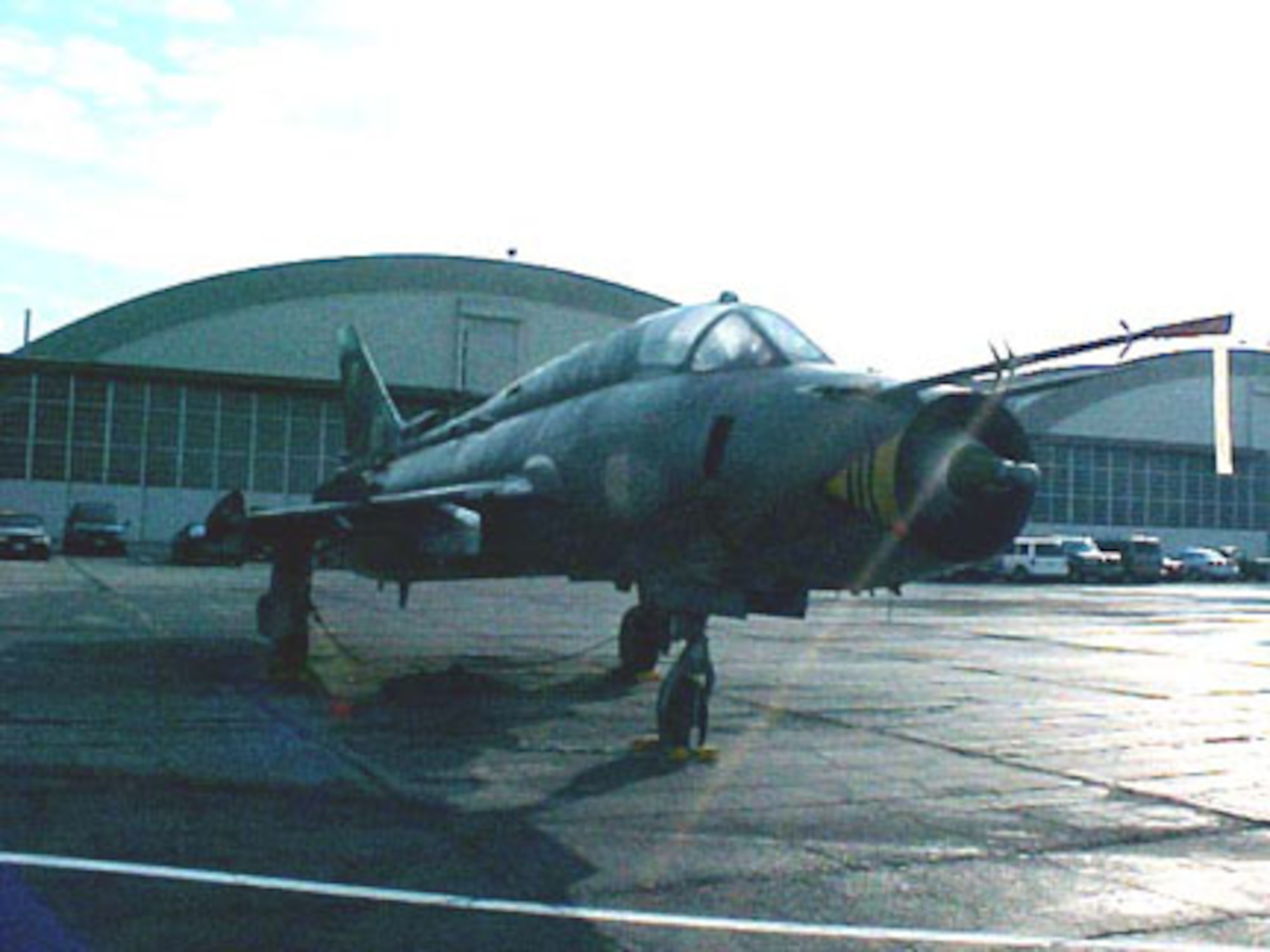 DAYTON, Ohio -- The Sukhoi SU-22MR is currently in storage at the National Museum of the United States Air Force. (U.S. Air Force photo)