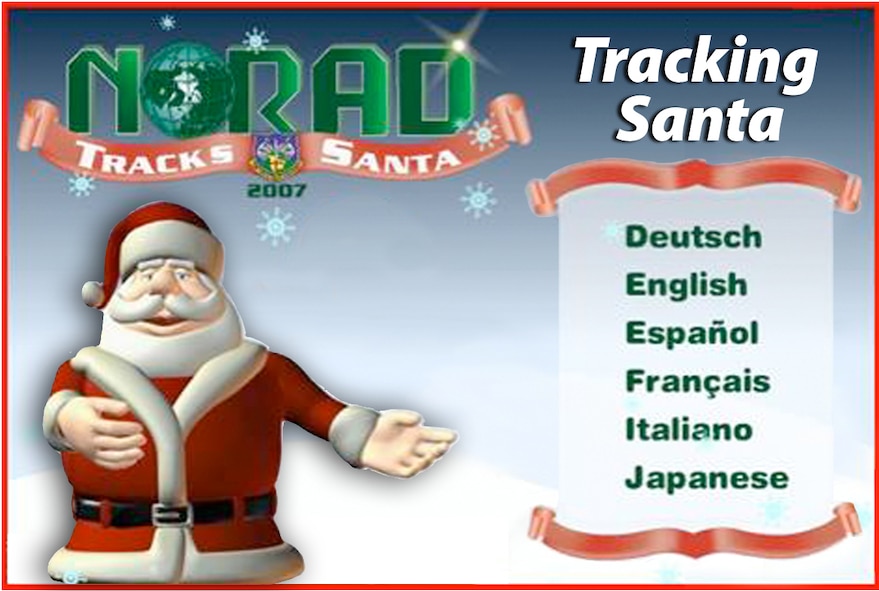 Santa's fans can track his journey around the world on Dec. 24 at North American Aerospace Defense Command's special Web site: www.noradsanta.org.  The site also features the history of NORAD Tracks Santa program, has interactive games and more. (U.S. Air Force graphic) 