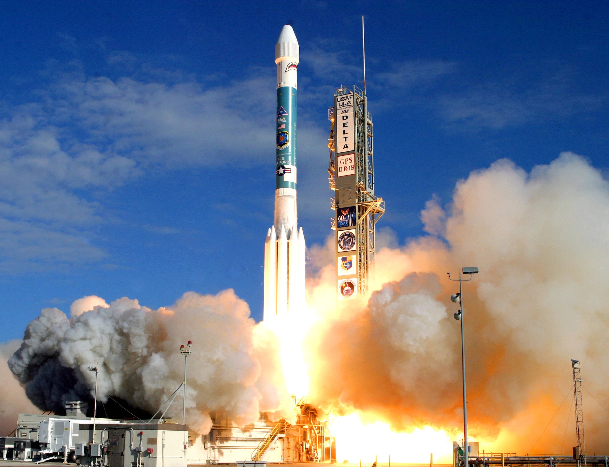 A Delta II rocket carrying a Global Positioning System satellite successfully launches Dec. 21 from Space Launch Complex 17A at Cape Canaveral Air Force Station, Fla. The satellite will join the constellation of on-orbit satellites providing global coverage and increased performance of the GPS services to users worldwide. (Courtesy photo/Carleton Bailie)