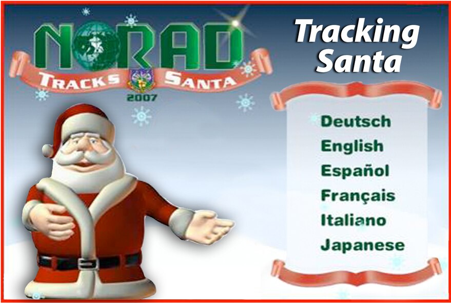 Santa's fans can track his journey around the world on Dec. 24 at North American Aerospace Defense Command's special Web site: www.noradsanta.org.  The site also features the history of NORAD Tracks Santa program, has interactive games and more. (U.S. Air Force graphic) 