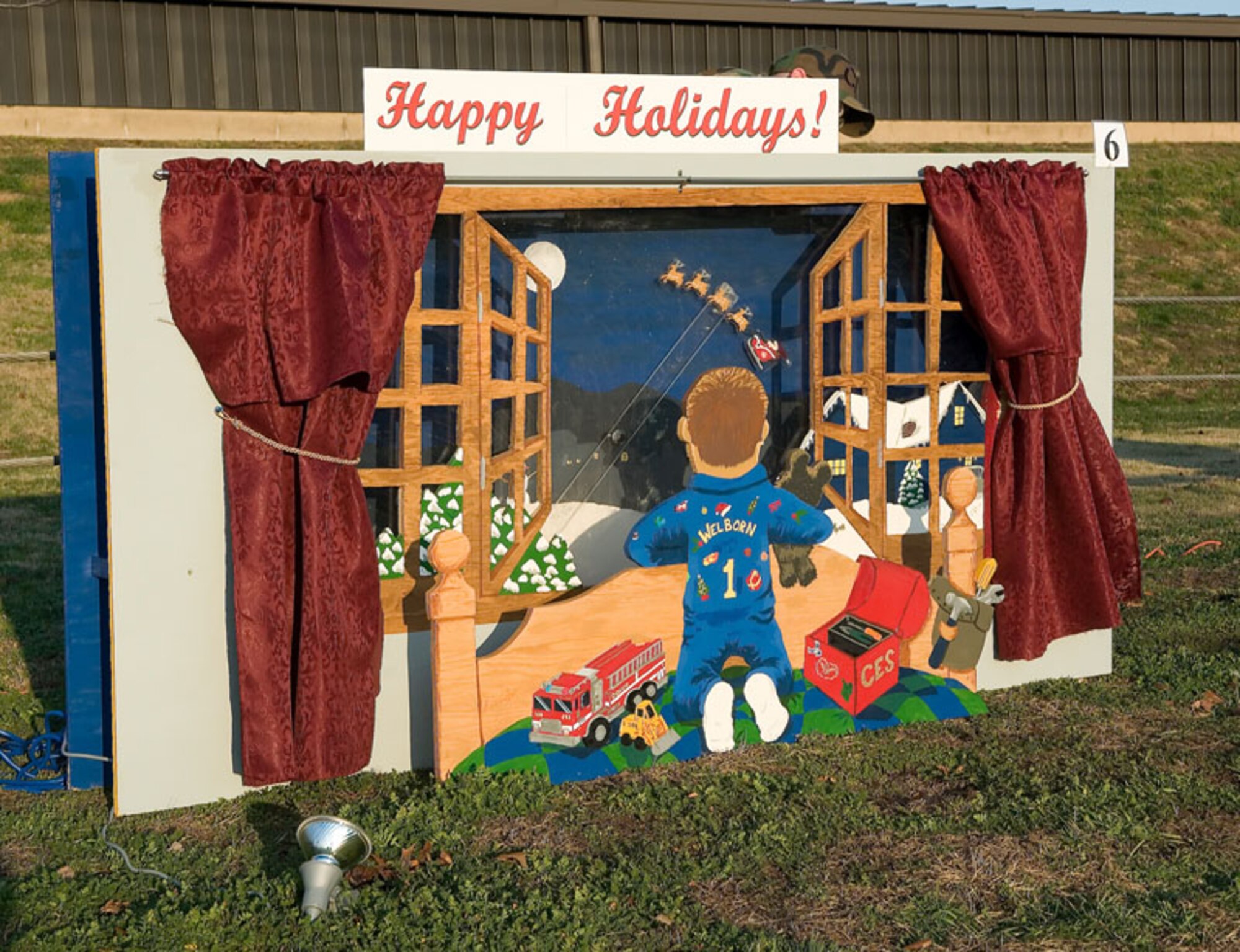 436th Civil Engineer Squadron holiday card. The 436th CES card was the 2007 holiday card winner. (U.S. Air Force photo/Jason Minto)