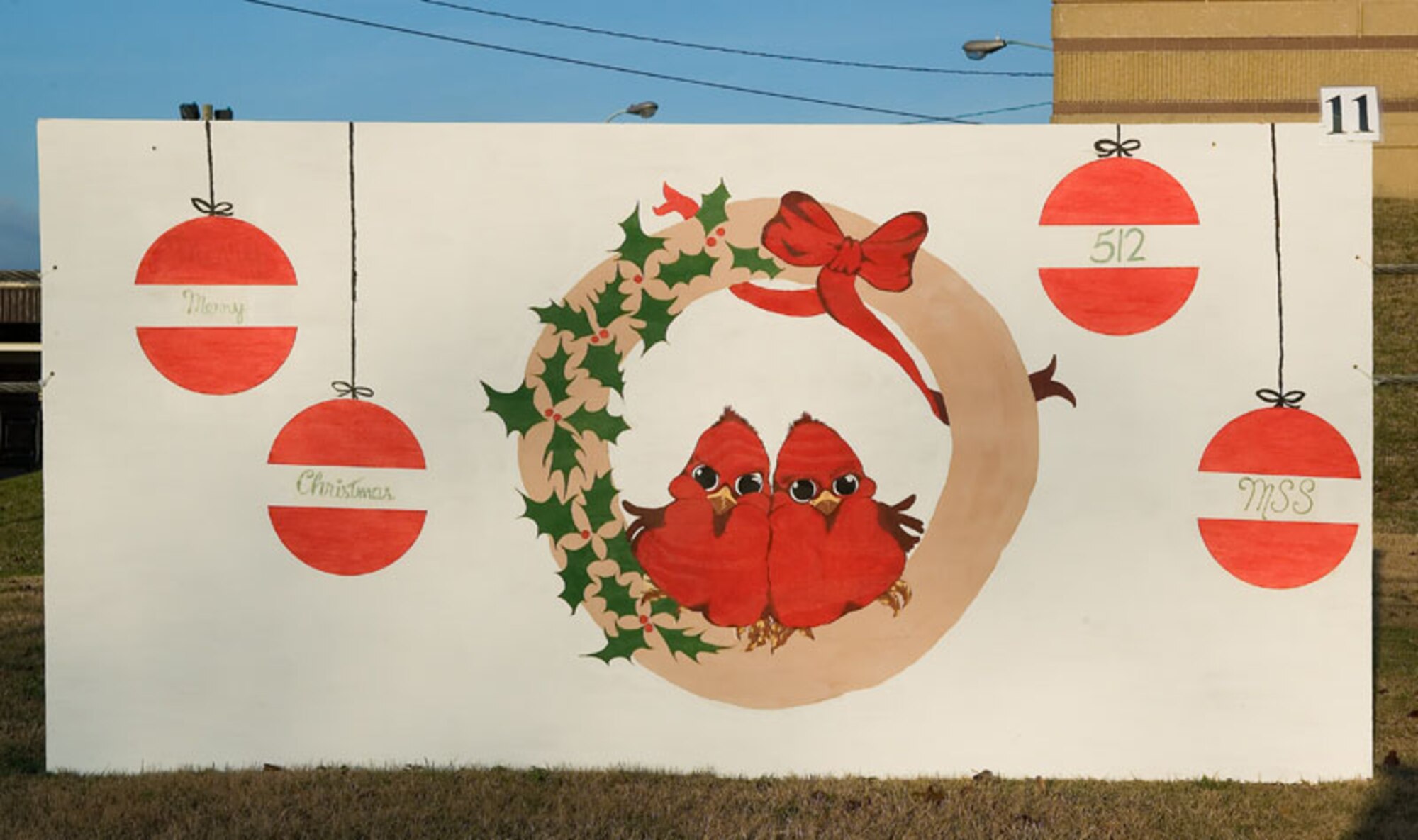512th Mission Support Squadron holiday card. (U.S. Air Force photo/Jason Minto)
