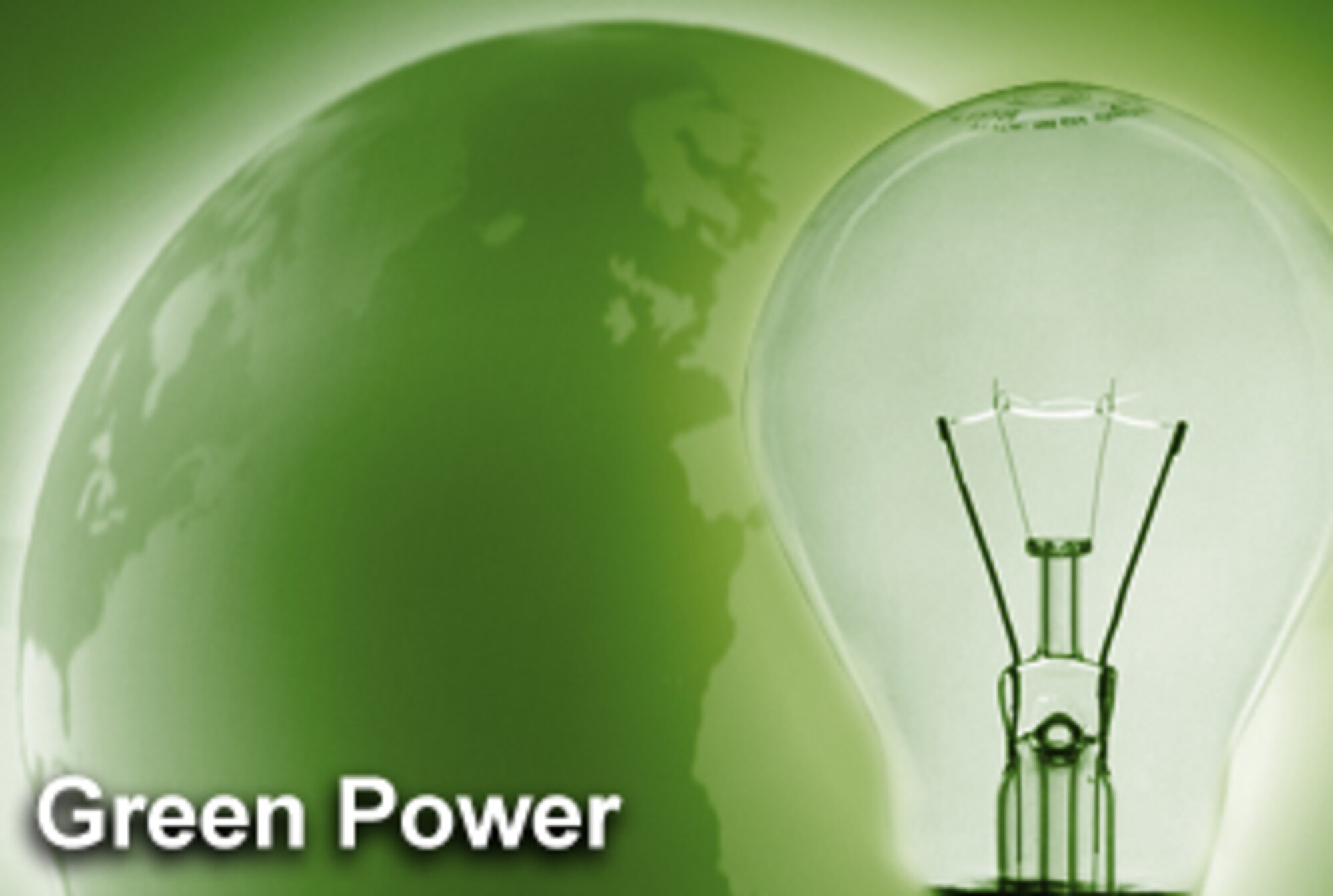For the third year in a row, the Air Force heads the Environmental Protection Agency's list of Top 10 federal government green power purchasers in the Green Power Partnership. The list highlights EPA's federal Green Power Partners that have completed the largest annual voluntary purchases through Dec. 31, 2006. (U.S. Air Force graphic/Mike Carabajal)
