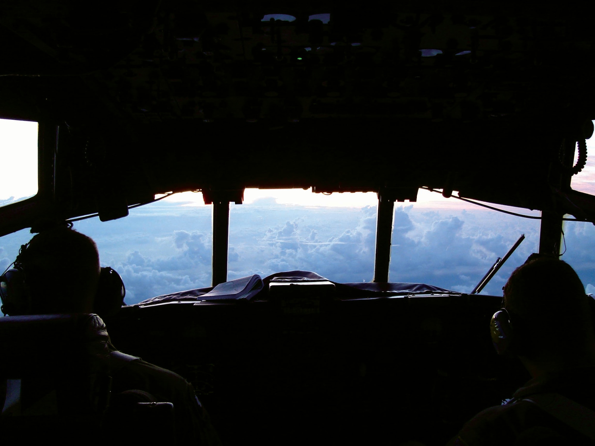 The view from a 4th Special Operations Squadron AC-130U Spooky in a deployed location. The 4th SOS has gained four Spookys that will be sporting new guns which will advance the capability of the aircraft. (Courtesy photograph)