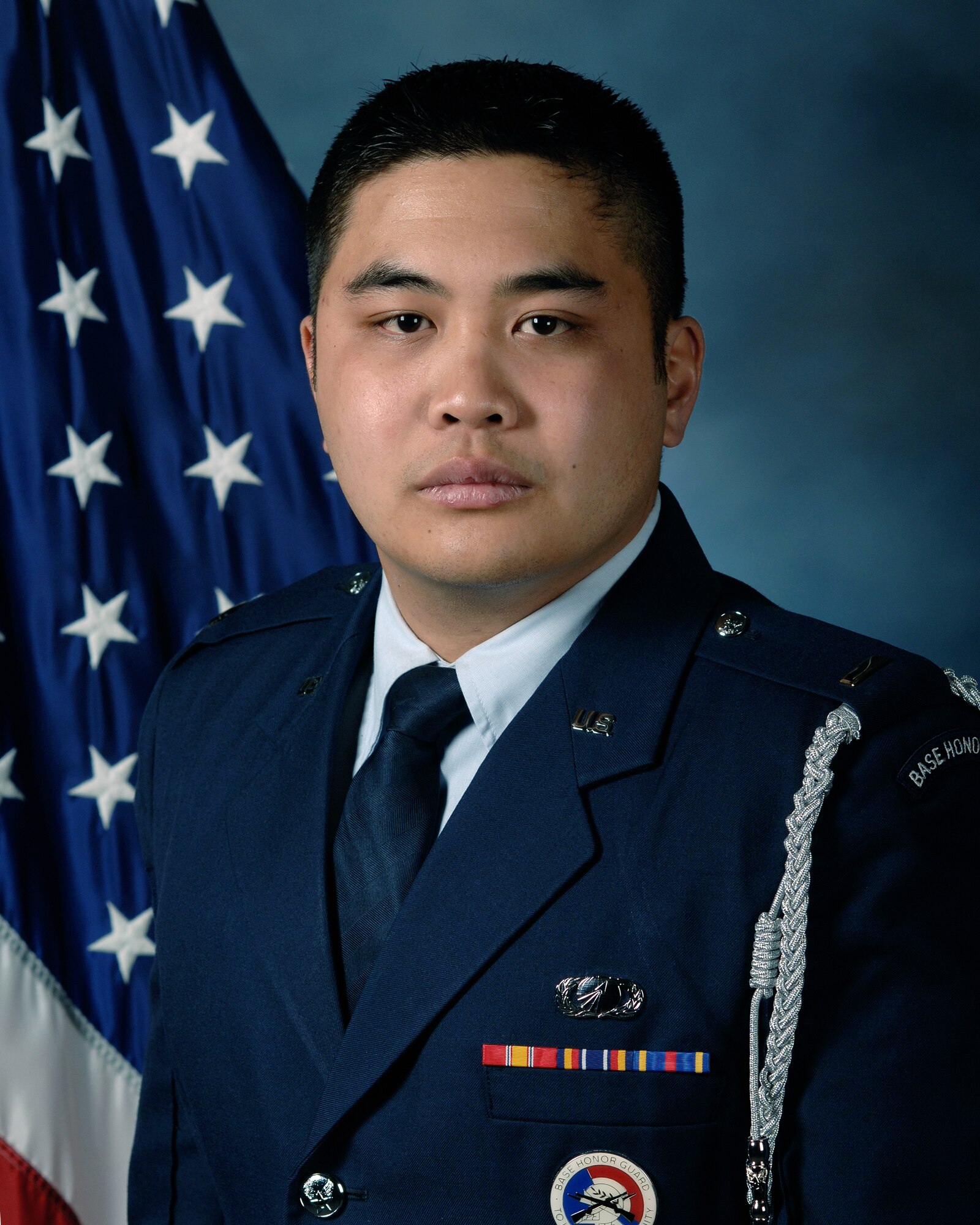 Military volunteer, 2nd Lt. Raphael Carranza, 28th Contracting Squadron.